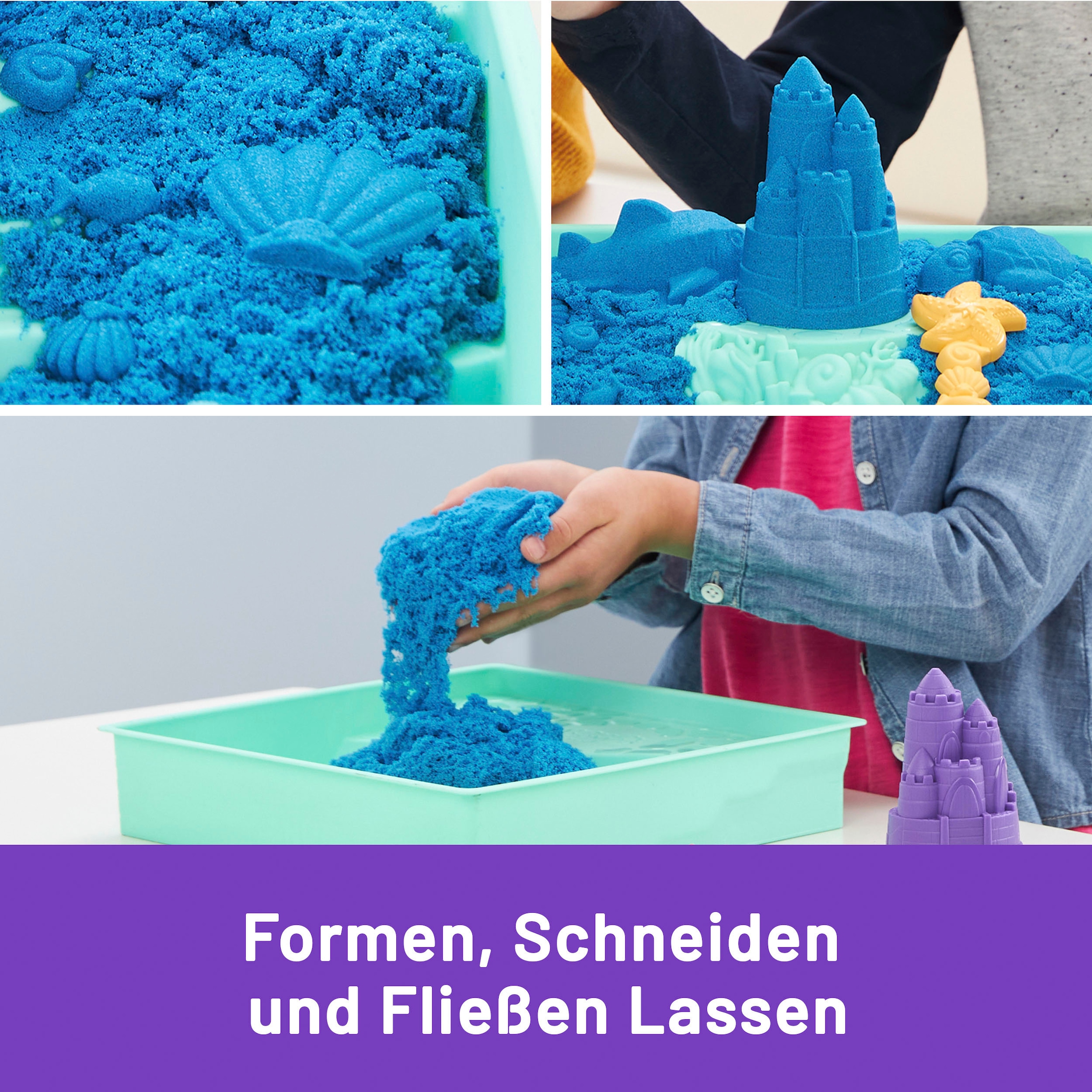 Spin Master Kreativset »Kinetic Sand - Box 454 g - Blau«