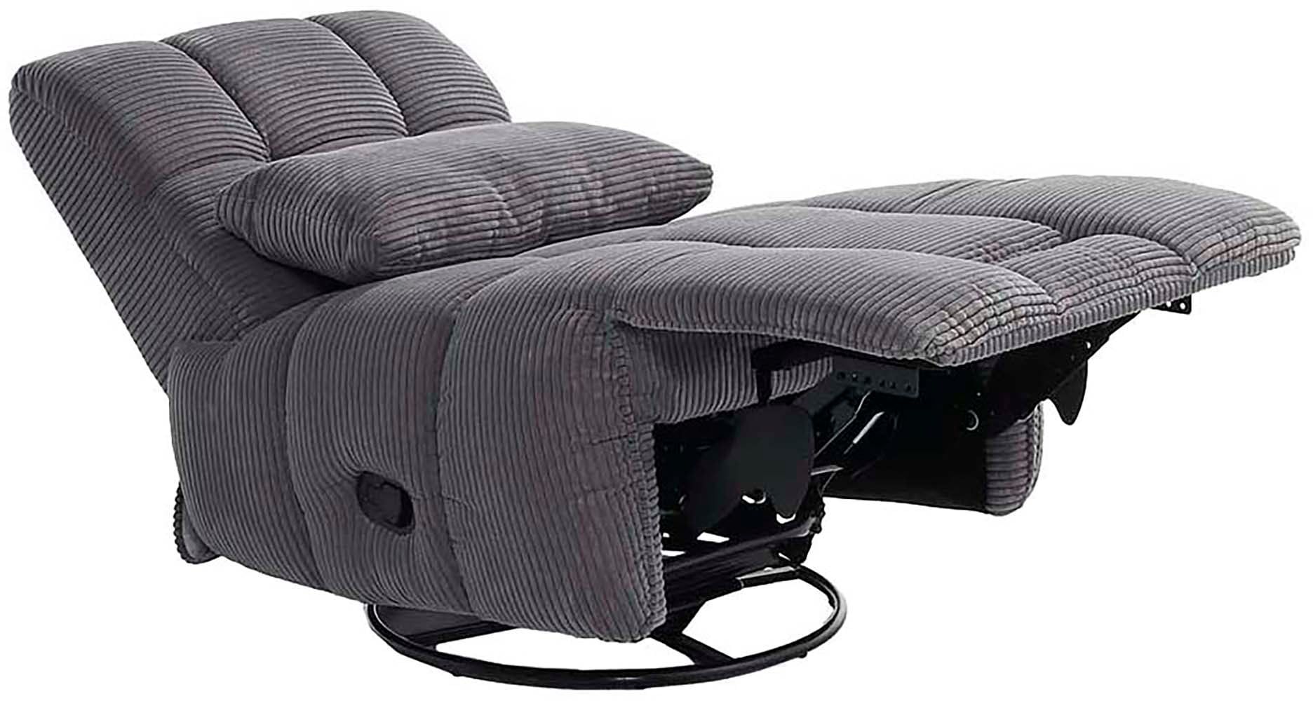 Jockenhöfer Gruppe Fauteuil de relaxation »Doncaster, B: 84 cm, Sitzhöhe: 50 cm« avec fonction rotation, balançoire, relaxation & bascule, tissu velours doux