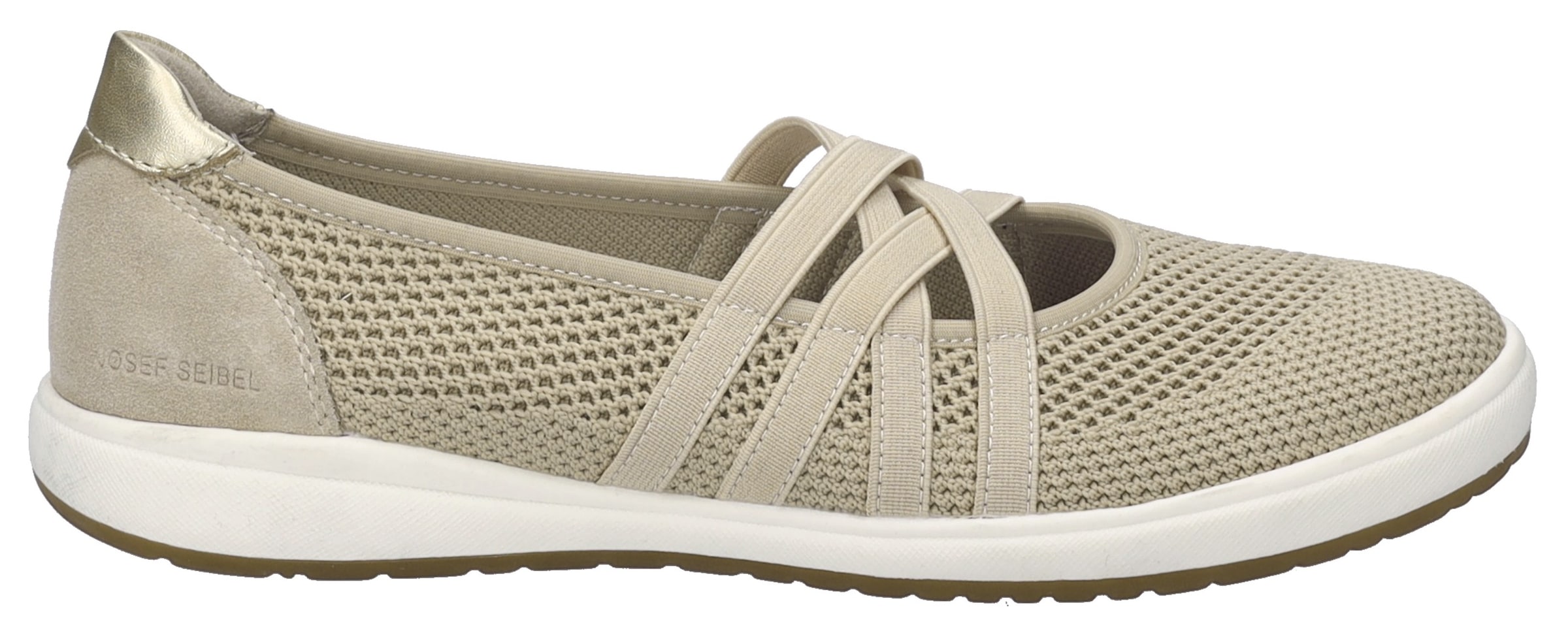 Josef Seibel Ballerines à lanières »Caren 67«  Slipper, Sneaker, Schlupfschuh mit Leder Einsatz an der Ferse