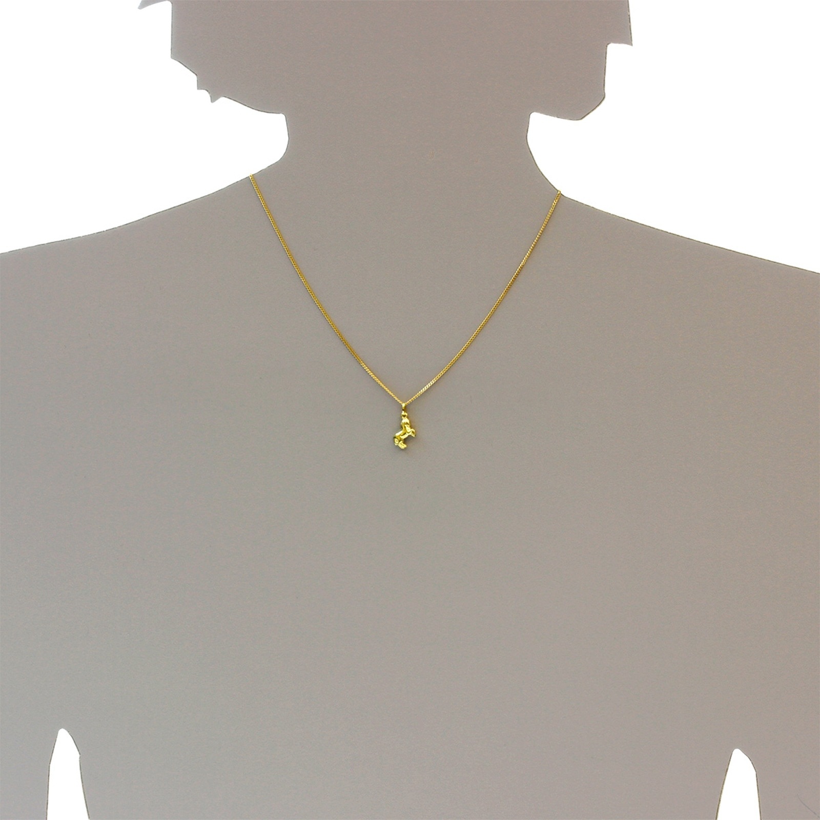 OSTSEE-SCHMUCK Chaîne avec pendentif »Ostsee-Schmuck Kette mit Anhänger Pferd Kette mit Anhänger Pferd«