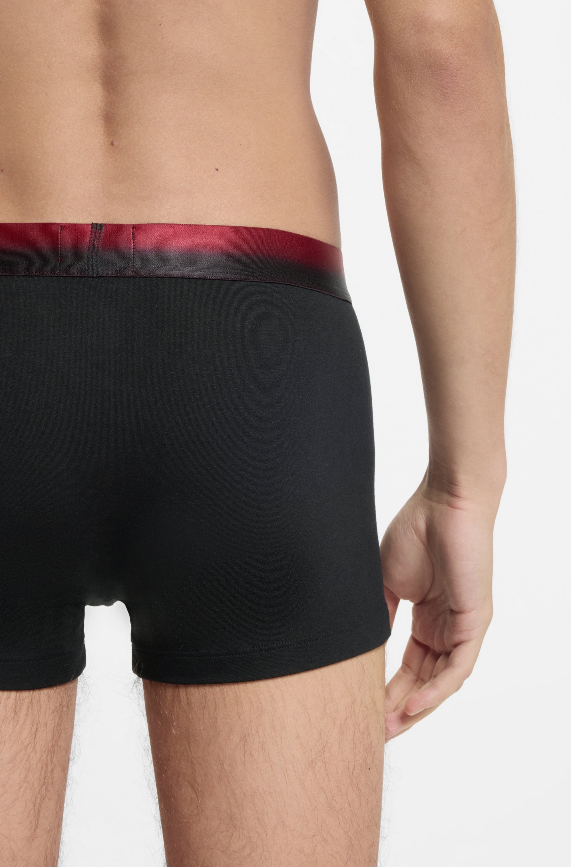 HUGO Underwear Tronc 3 cuis elastischer Bund mit Sprühfärbemuster und Logo