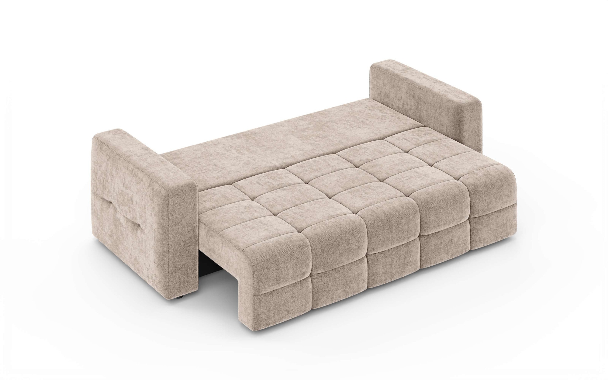 GOODproduct 3-places »JONNO Schlafsofa mit Bettkasten, komfortables Sitzgefühl, Breite 242cm« Liegefläche 150x193cm, inklusive Rückenkissen, moderne Steppung