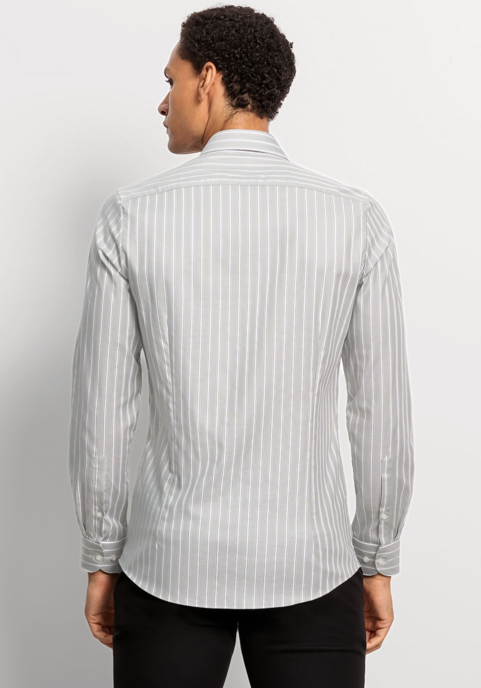 OLYMP Chemise d'affaires »Level Five body fit« mit kräftigen Webstreifen