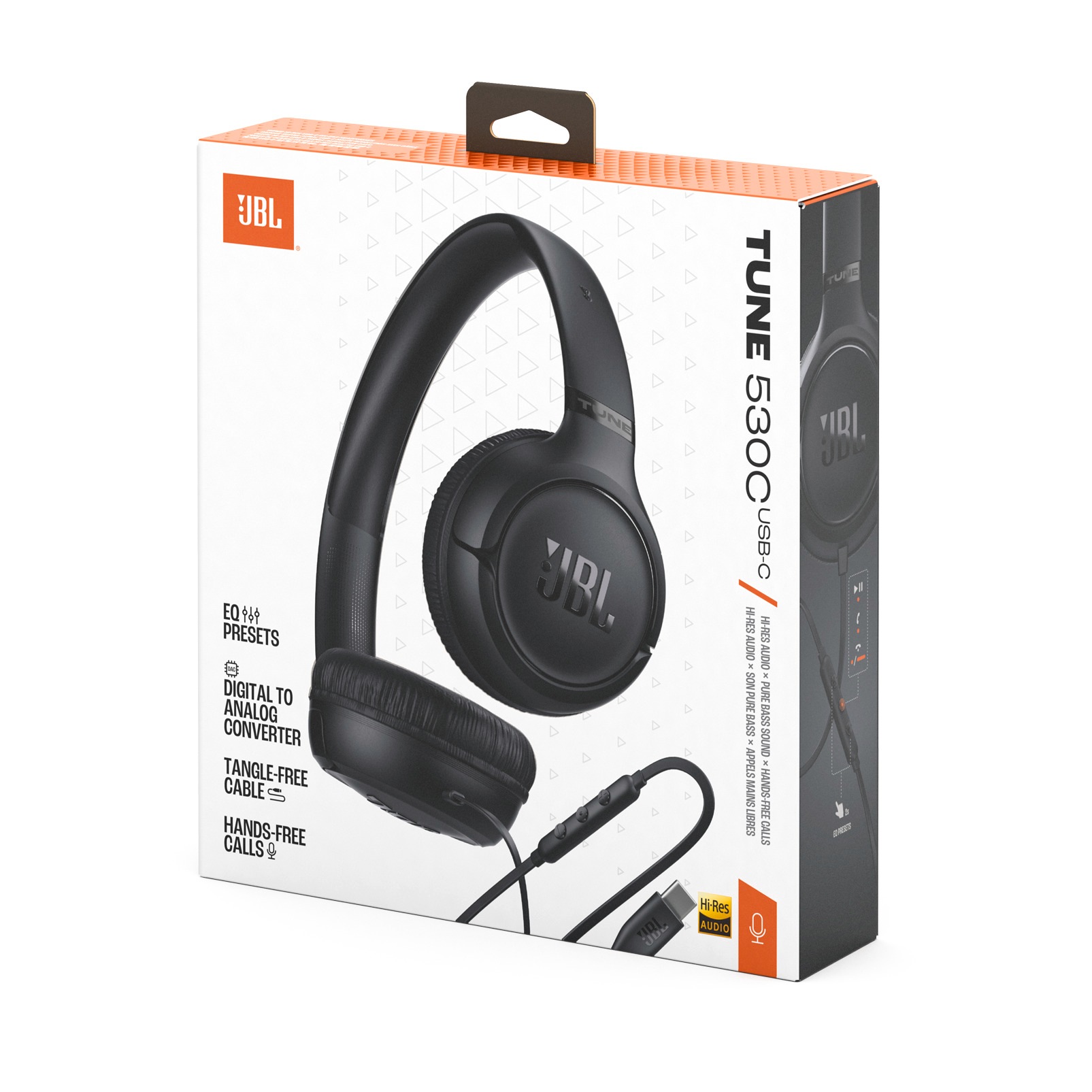 JBL Casque supra-auriculaire »Tune 530C USB-C« fonction mains libres casque filaire on-ear