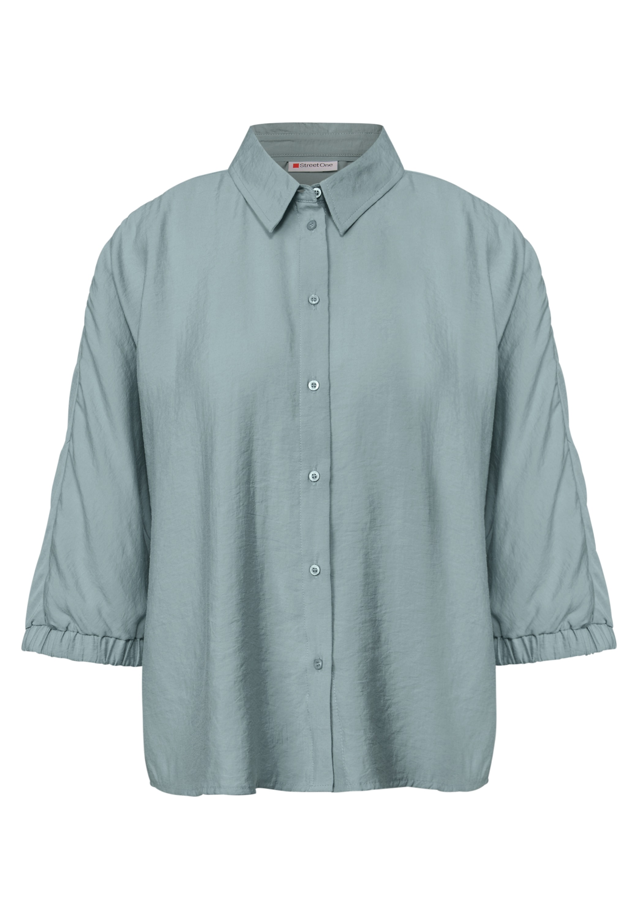 STREET ONE Blouse chemise , Kurzarm mit elastischen Bündchen
