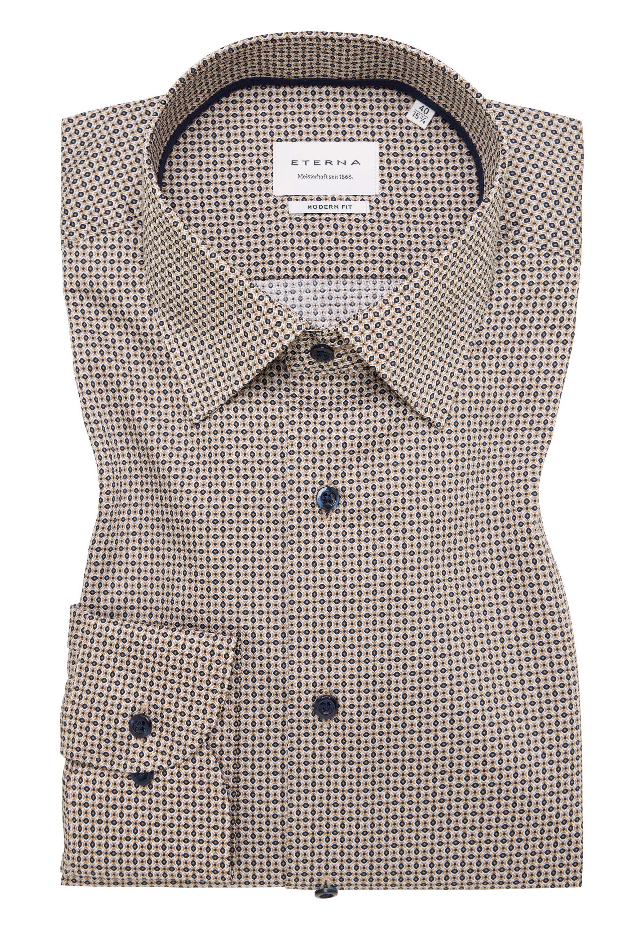 Eterna Langarmhemd »MODERN FIT« NON IRON (bügelfrei)