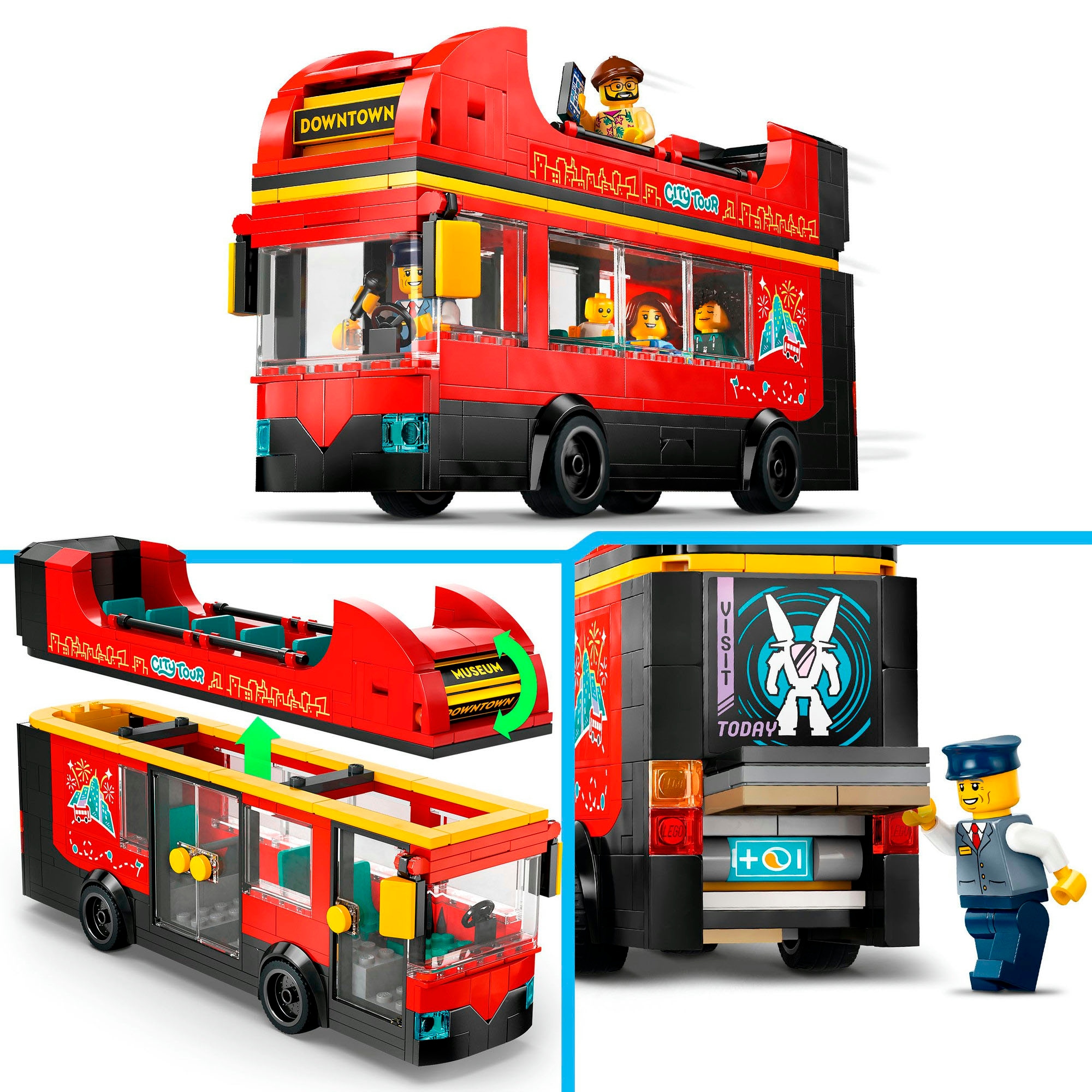 LEGO® Pions de construction »Doppeldeckerbus (60407), LEGO City« Made in Europe