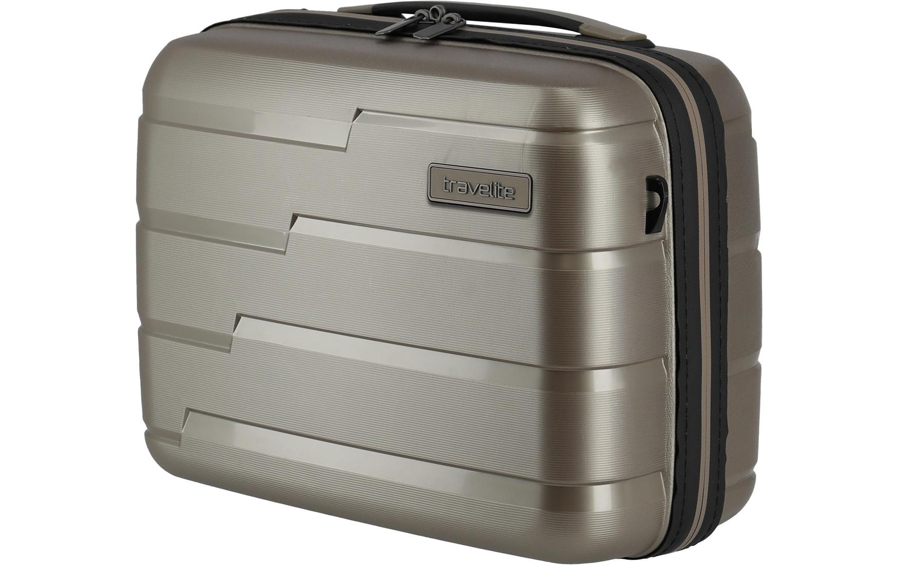 travelite Trousse de toilette »AIR BASE Kosmetikkoffer Hartschale« mit TSA-Schloss und Aufsteckfunktion – robust und leicht
