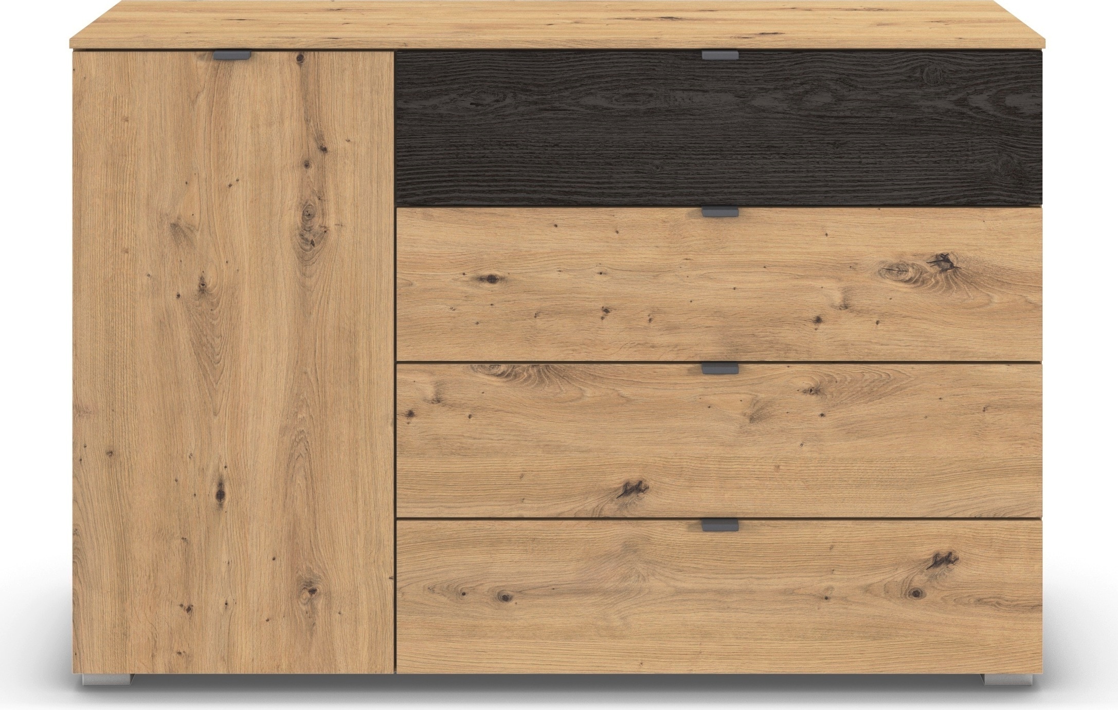 rauch Kombikommode »Sideboard Kombikommode Schubladenkommode APOLLON« Breite 120 cm, Höhe 81 cm,  1 Tür, 4 breite Schubladen, Einlegeböden verstellbar MADE IN GERMANY