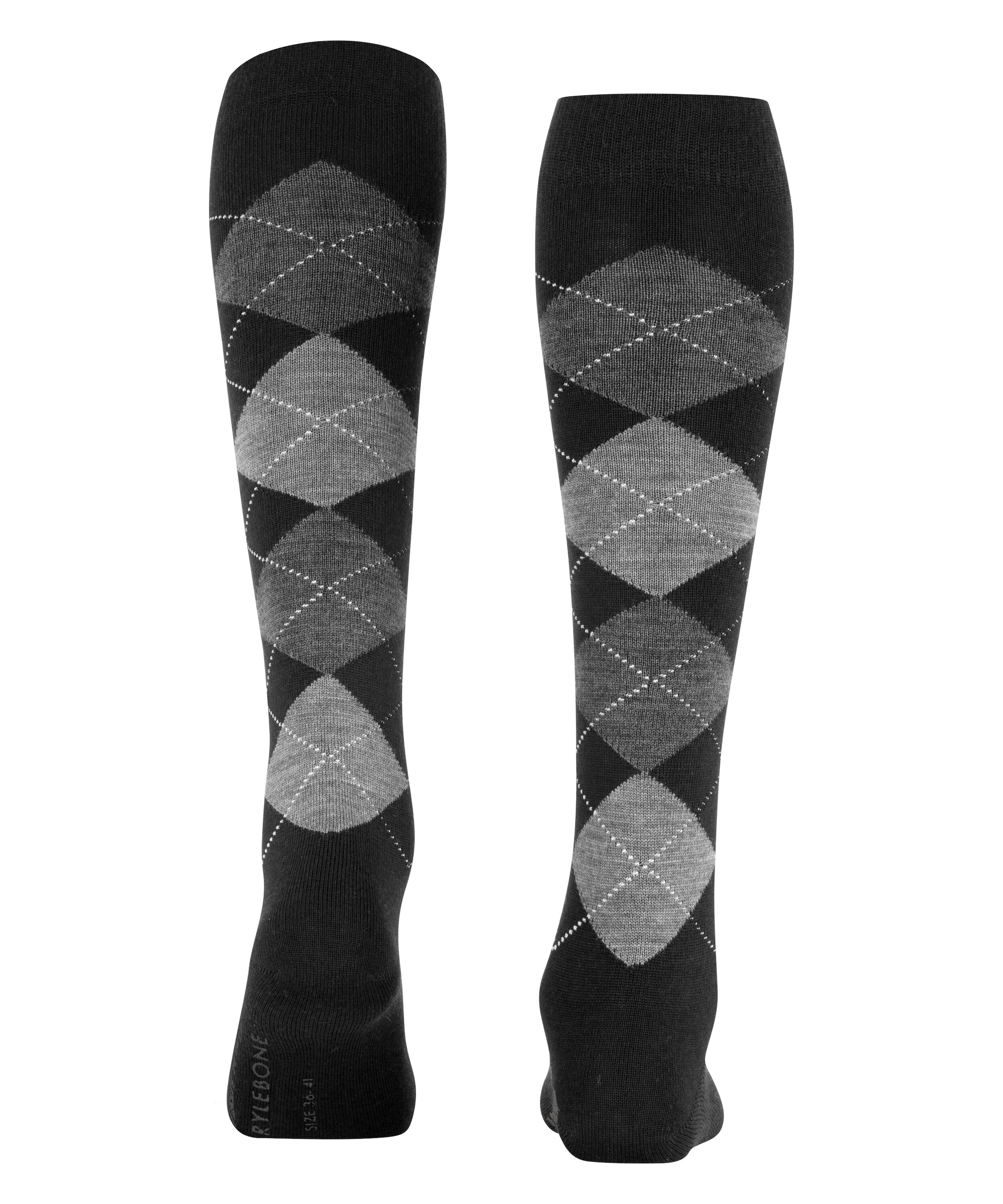 Burlington Mi-bas »Marylebone« taille unique 36-41, mélange laine chaud, motif argyle