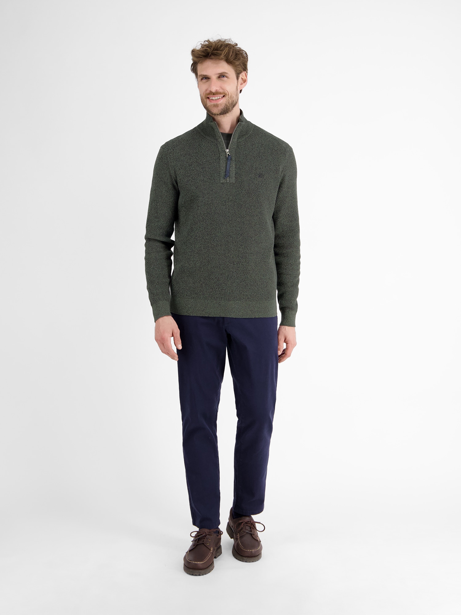 LERROS Troyer »LERROS Herren Stricktroyer in Melange-Optik«