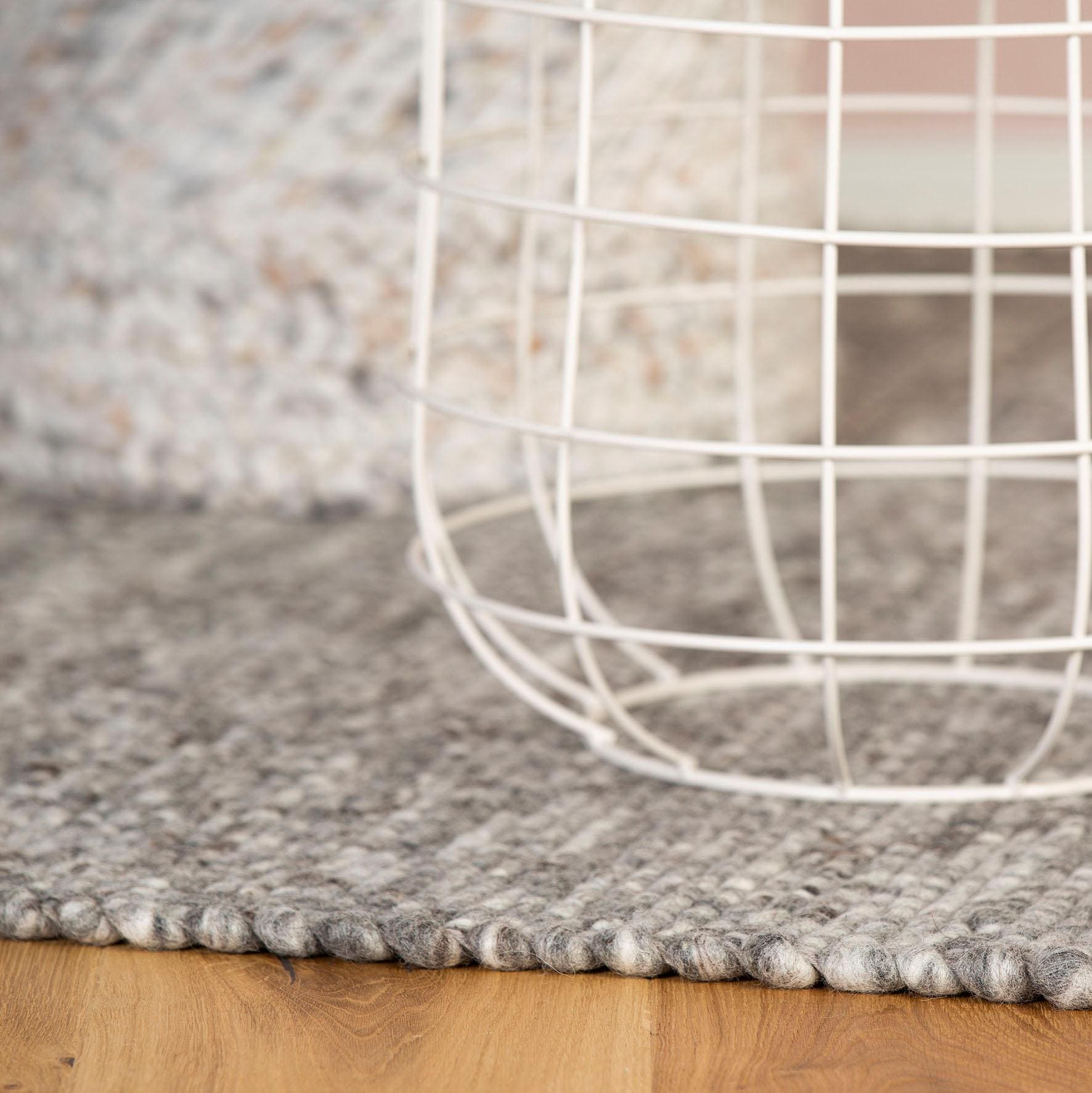 Obsession Wollteppich »My Kjell 865« rechteckig 10 mm Höhe handgewebter Wendeteppich, meliert, reine Wolle, Wohnzimmer