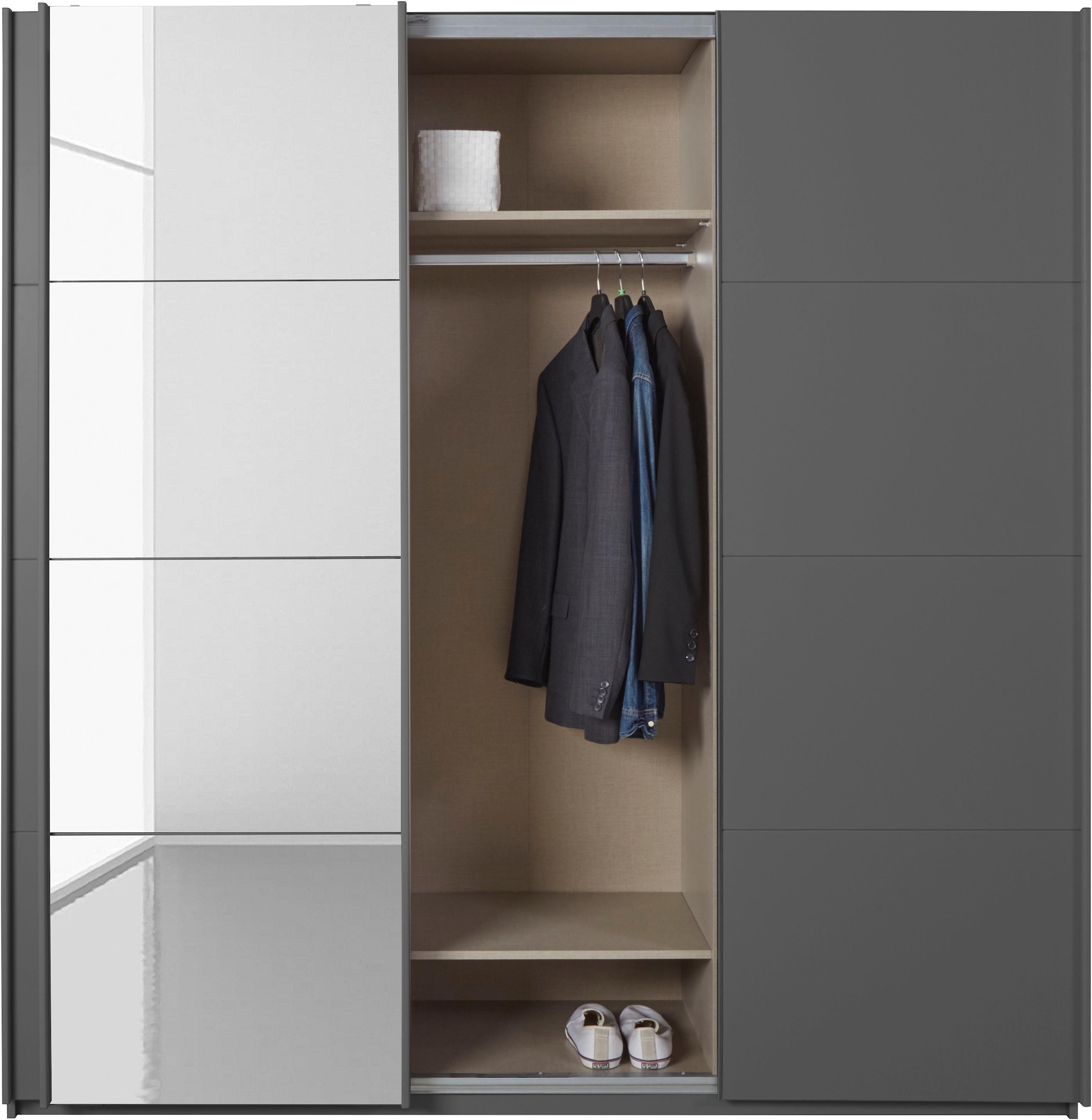 rauch Schwebetürenschrank »Kleiderschrank Schrank Garderobe Wäscheschrank KEPAN« inkl. Schubladen-Einsatz und extra Einlegeböden MADE IN GERMANY