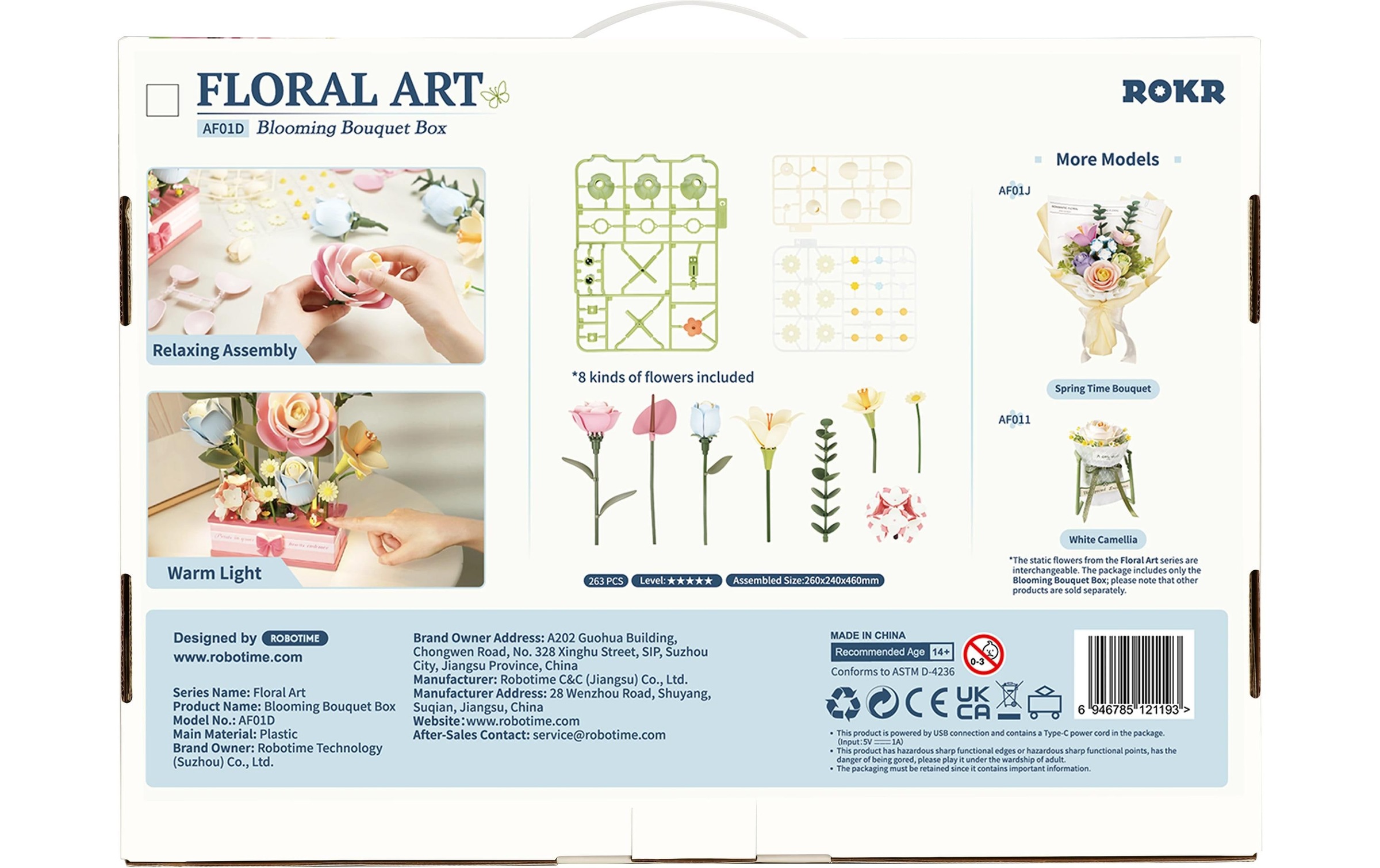   Modellbausatz »ROKR Blooming Bouquet Box 3D-Holzpuzzle« 263 Stk. tlg.