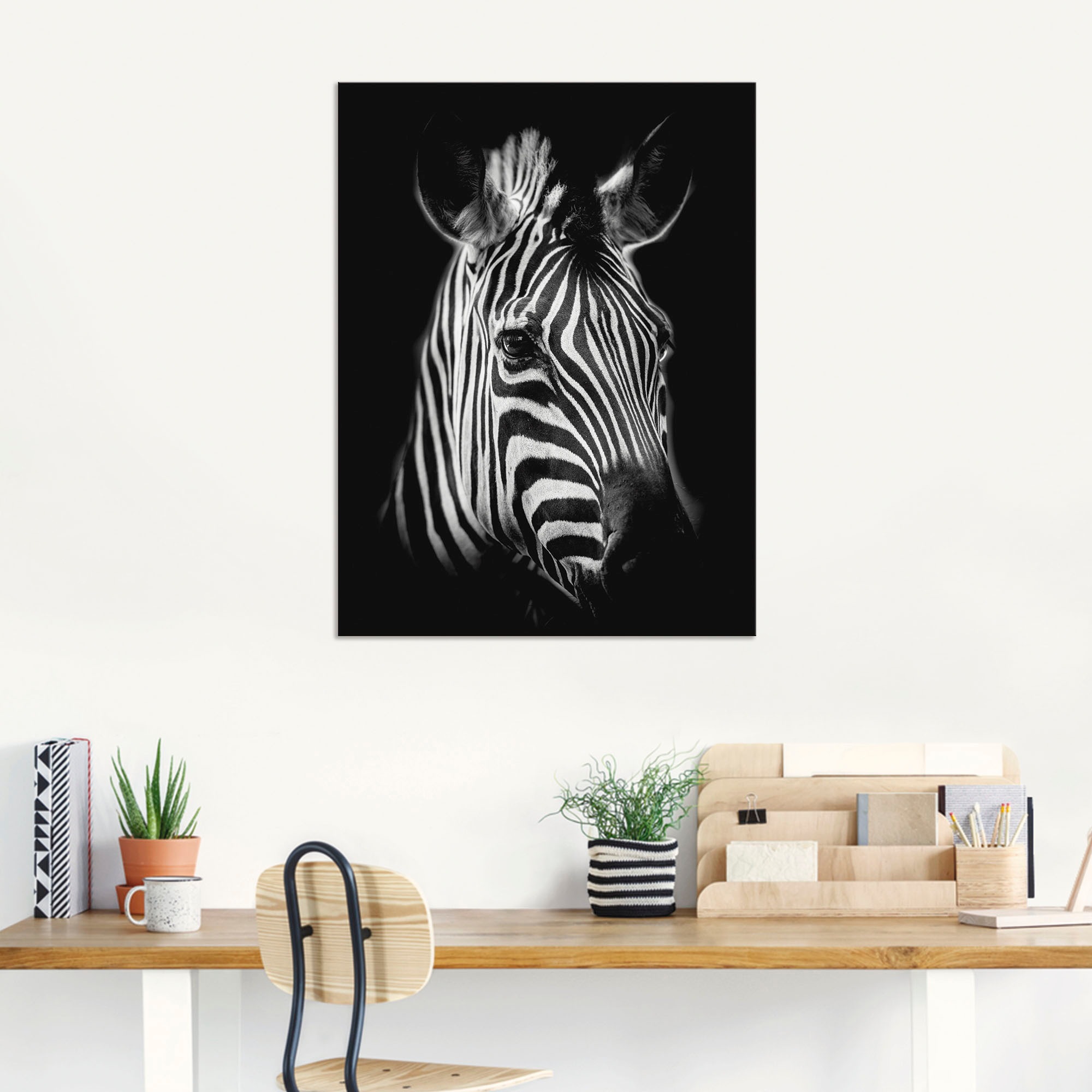 Artland Wandbild »Zebra« Zebra Bilder 1 Stk. tlg. als Alubild, Outdoorbild, Leinwandbild, Poster, Wandaufkleber
