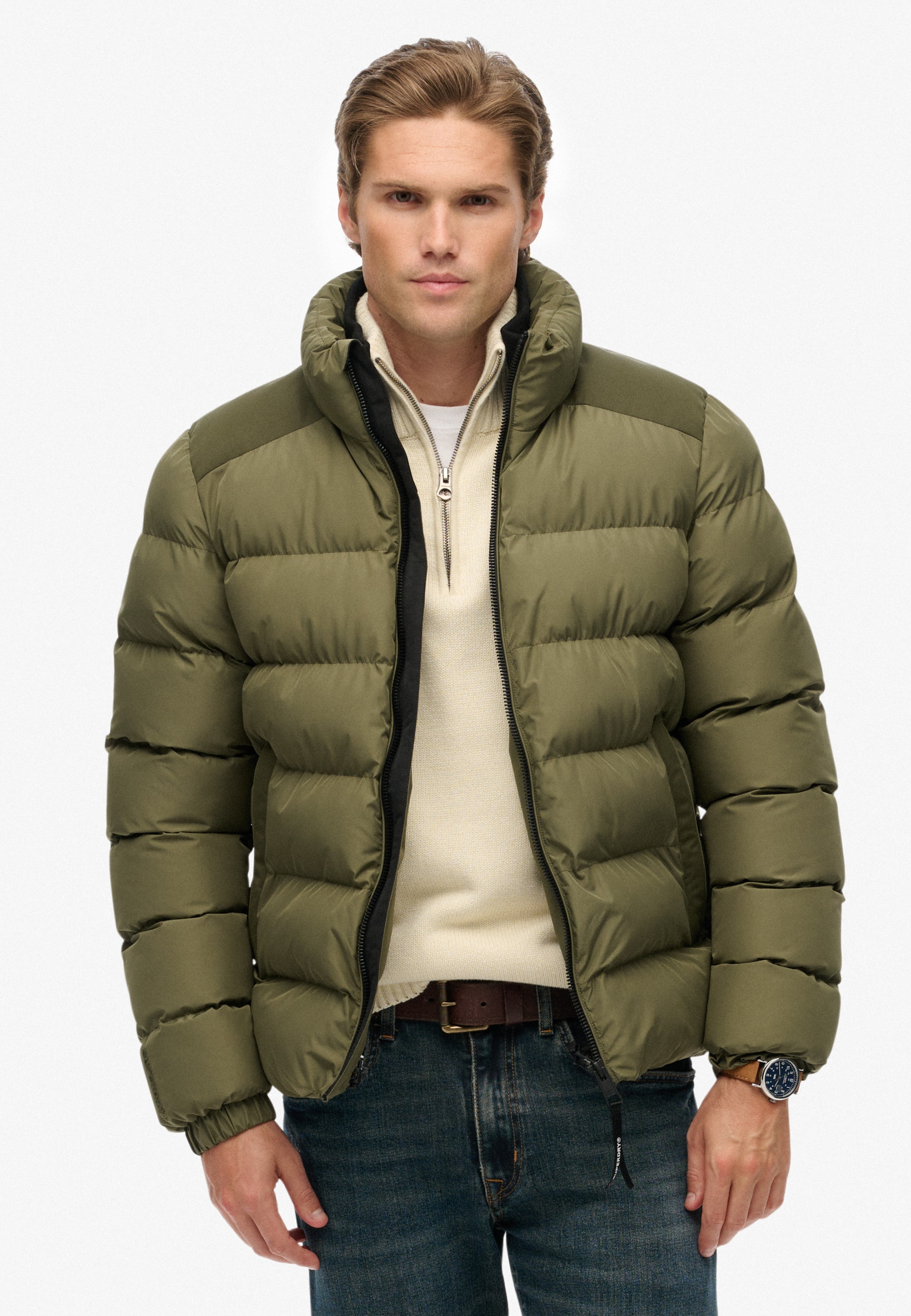 Superdry Steppjacke »SPORTS PUFFER JACKET« ohne Kapuze
