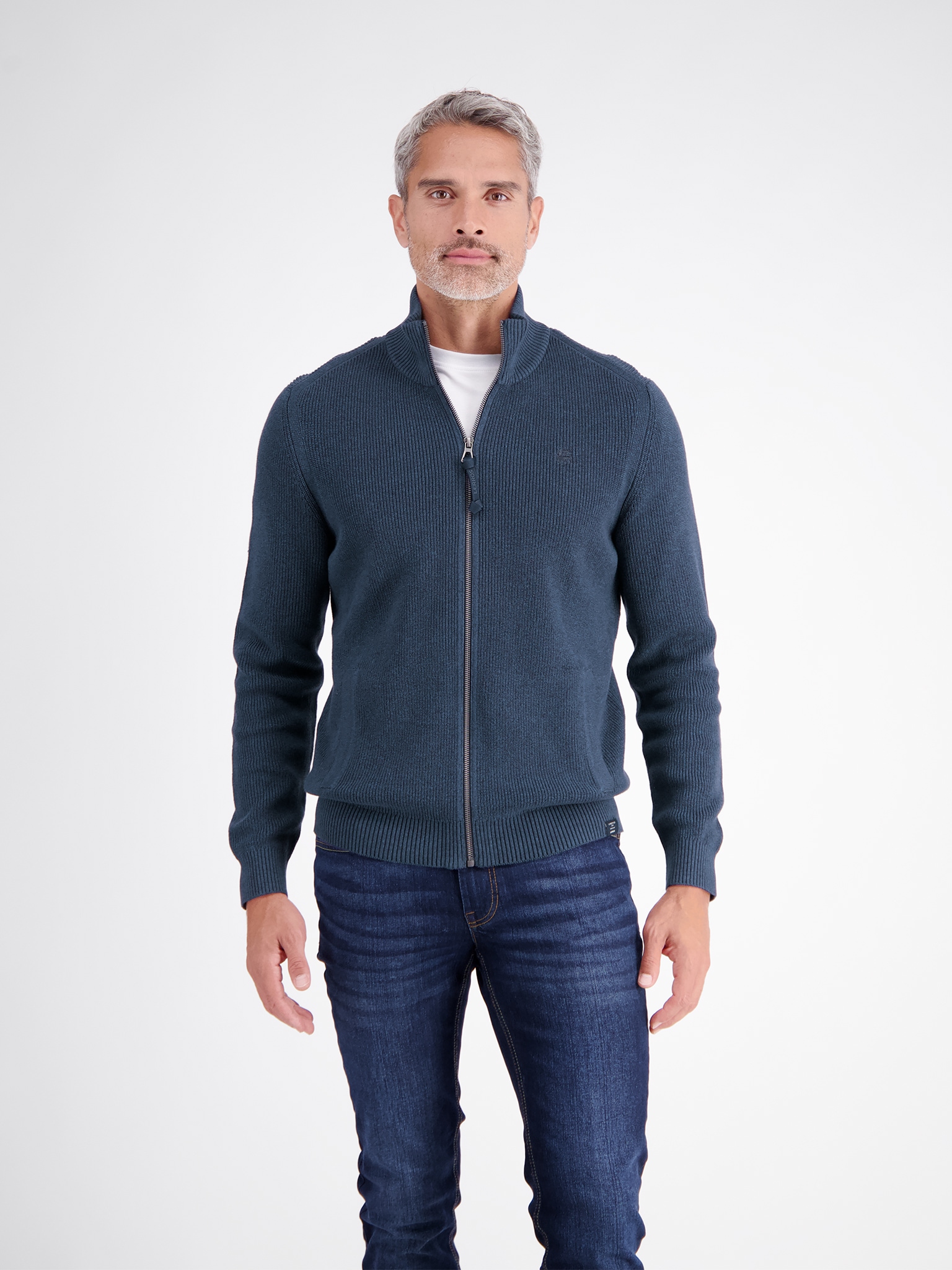 LERROS Veste en tricot mit Reissverschluss und Stehkragen