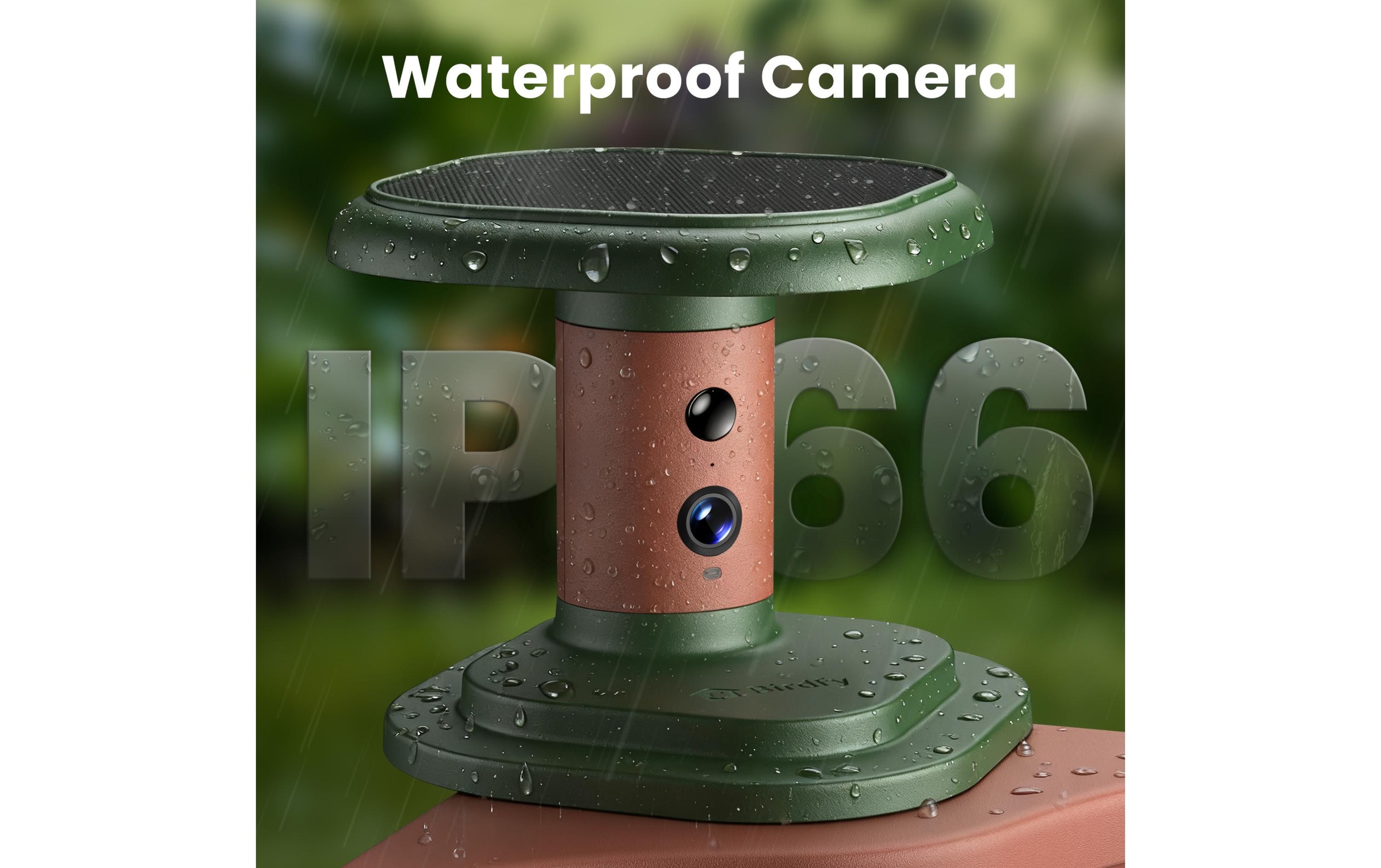 Birdfy Mangeoire pour oiseaux »Jolly V« Vogelfutterspender mit Kamera und Solarpanel