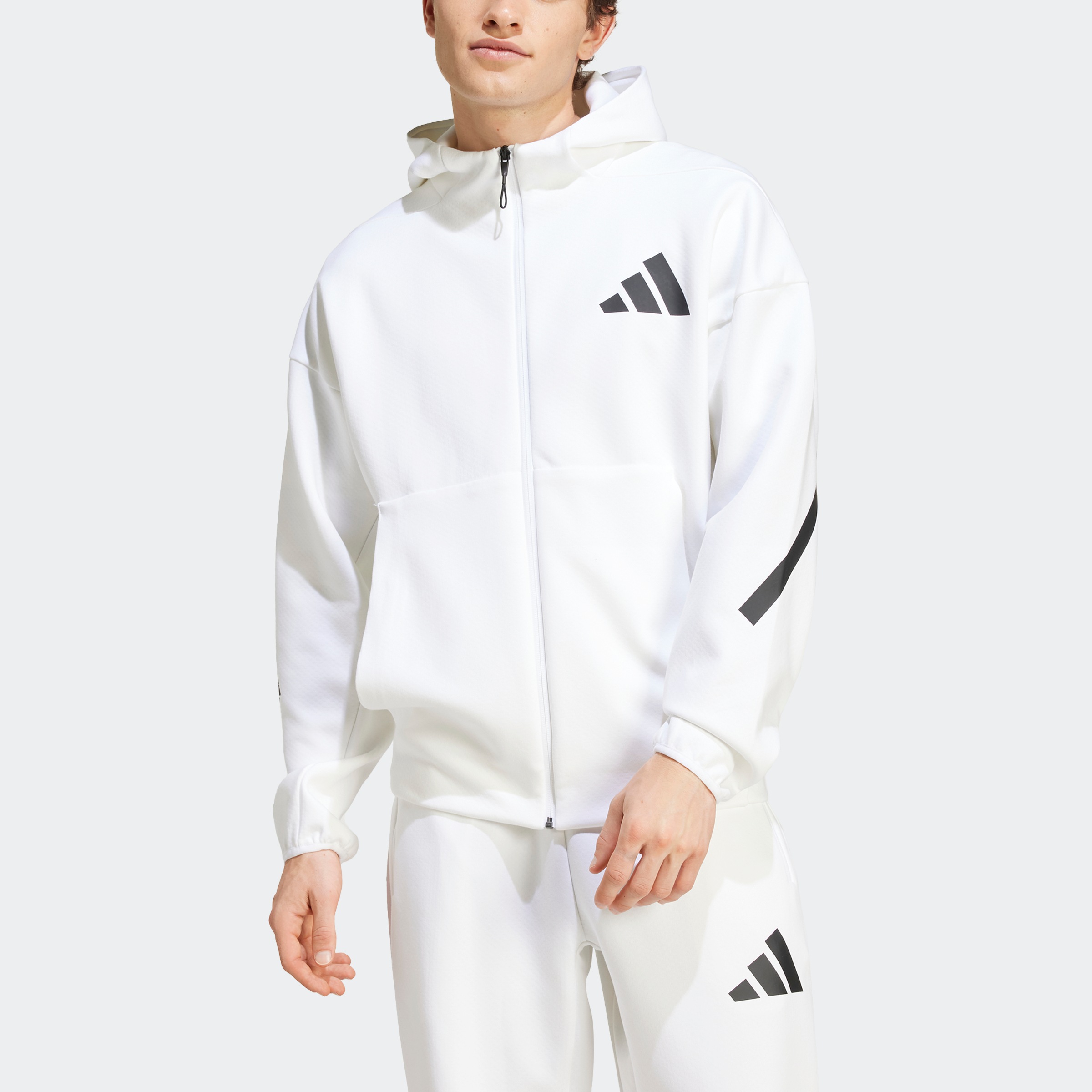 adidas Sportswear Kapuzensweatshirt »NEW ADIDAS Z.N.E. ZIP-HOODIE«, für sportliche Aktivitäten, aus Polyester und Baumwolle
