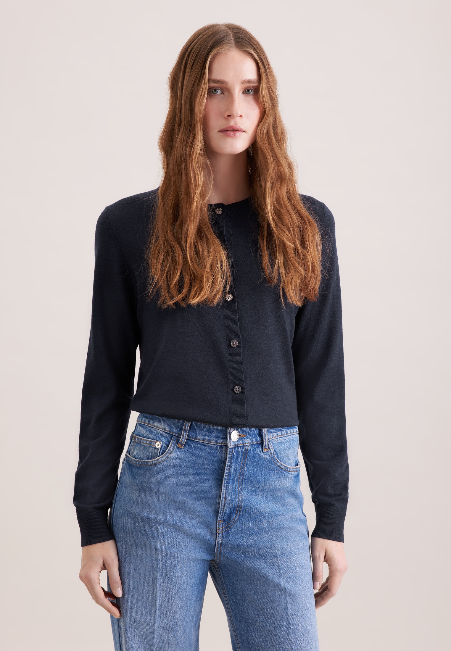 seidensticker Veste en tricot cardigan uni