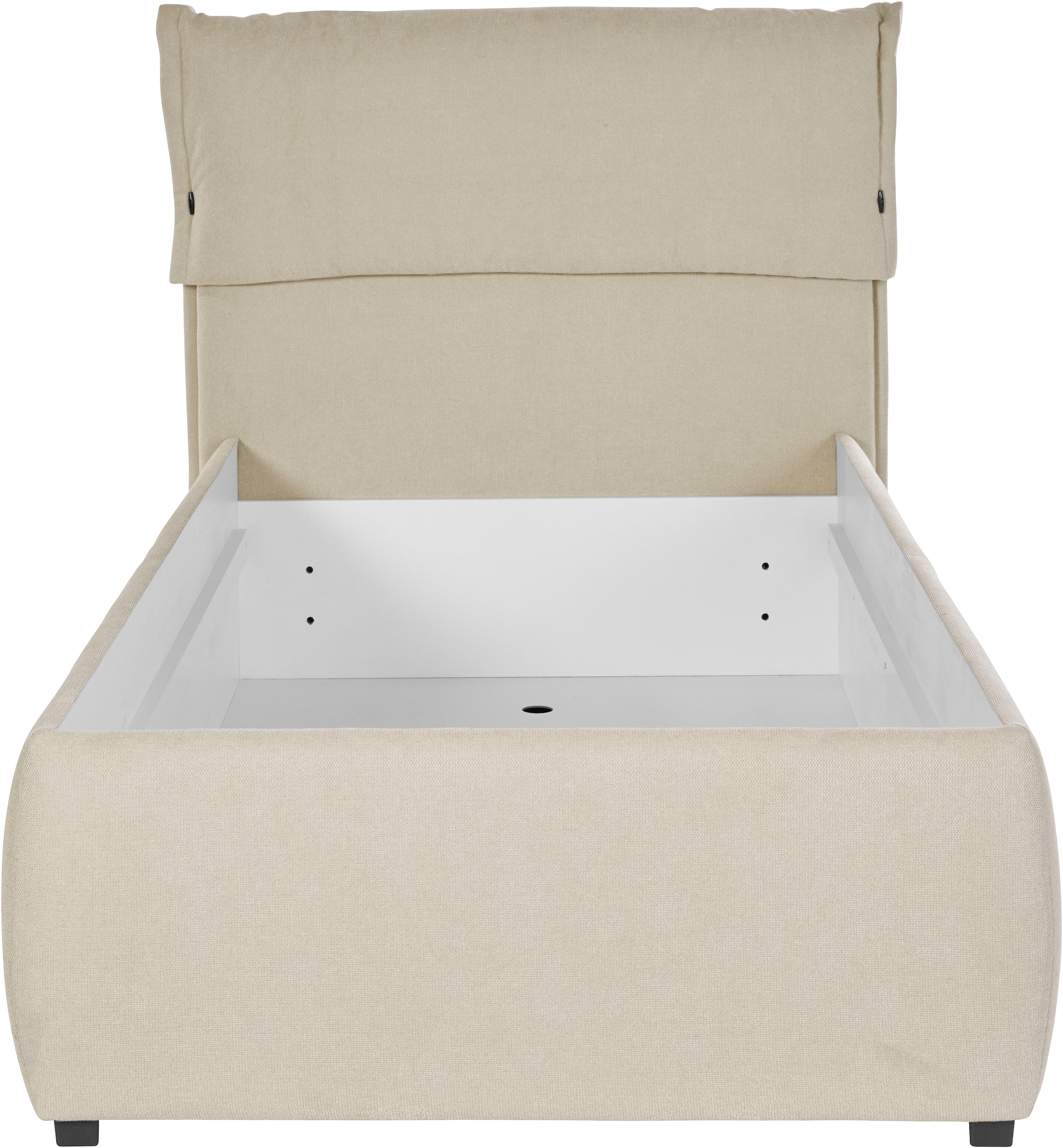 GOODproduct Lit rembourré »Jenson« en cadre de lit ou avec 3 types de matelas et degrés de fermeté