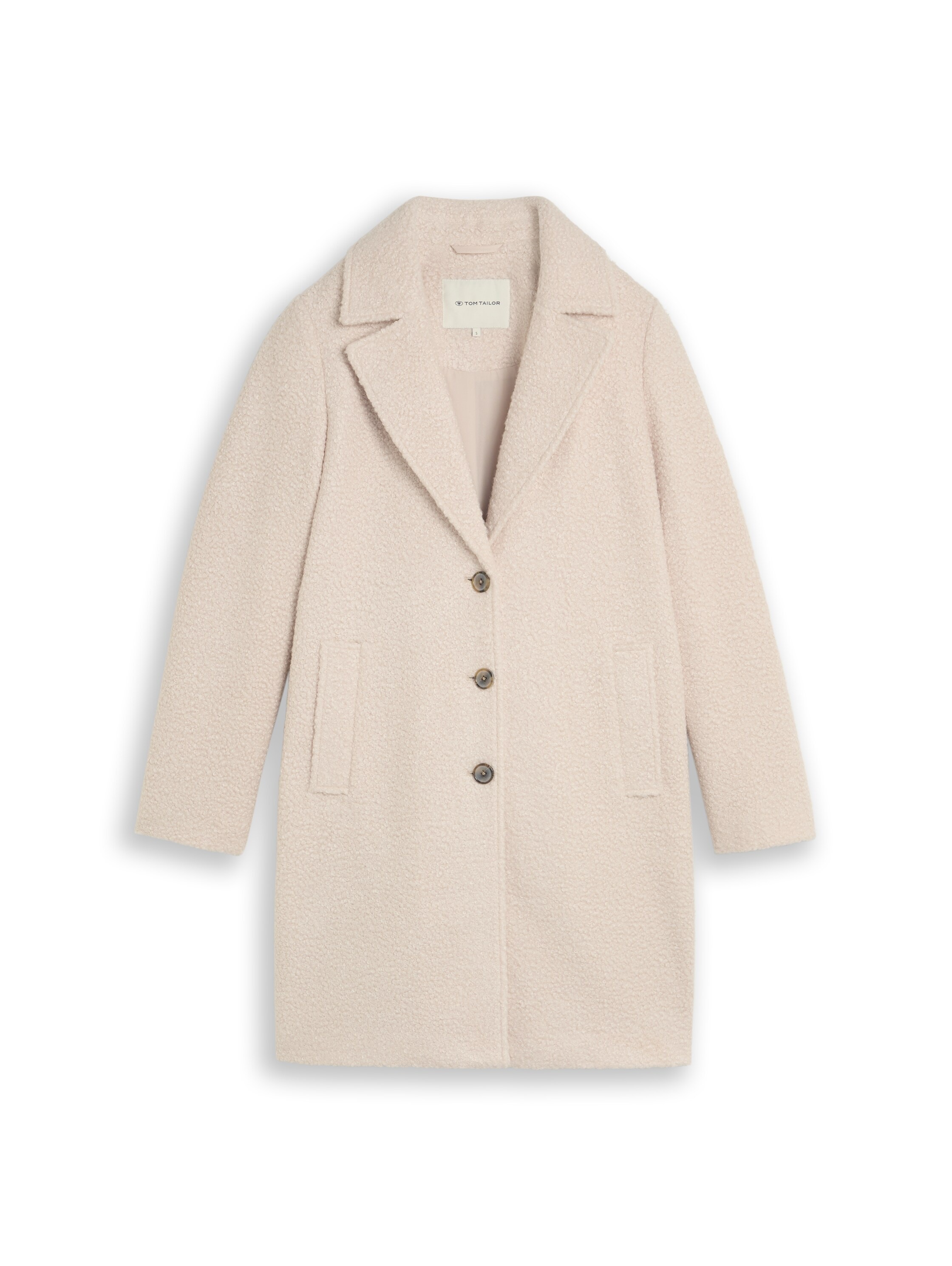 TOM TAILOR Manteau court avec col à revers et patte de boutonnage