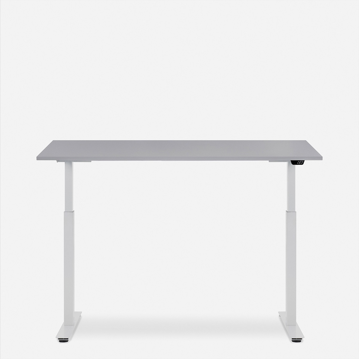   »WRK21 Schreibtisch Smart 180 x 80 cm, Höhenverstellbar, Grau Uni / Weiss« ()