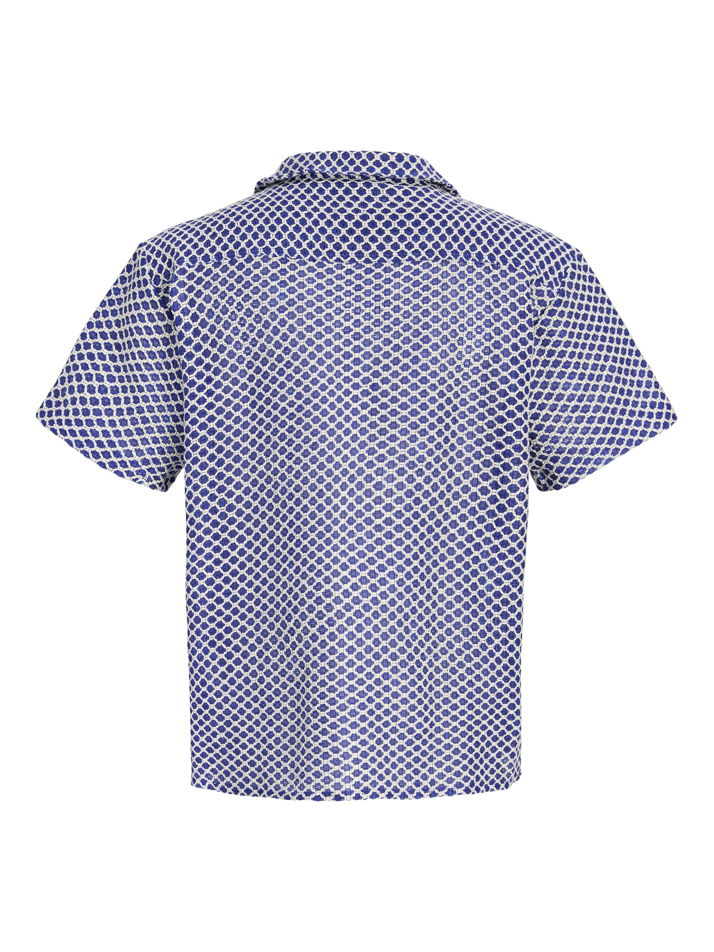 Jack & Jones Junior Kurzarmhemd »JORMONTAUK CROCHET SHIRT SS SA26 JNR« Baumwollmischung, locker geschnitten