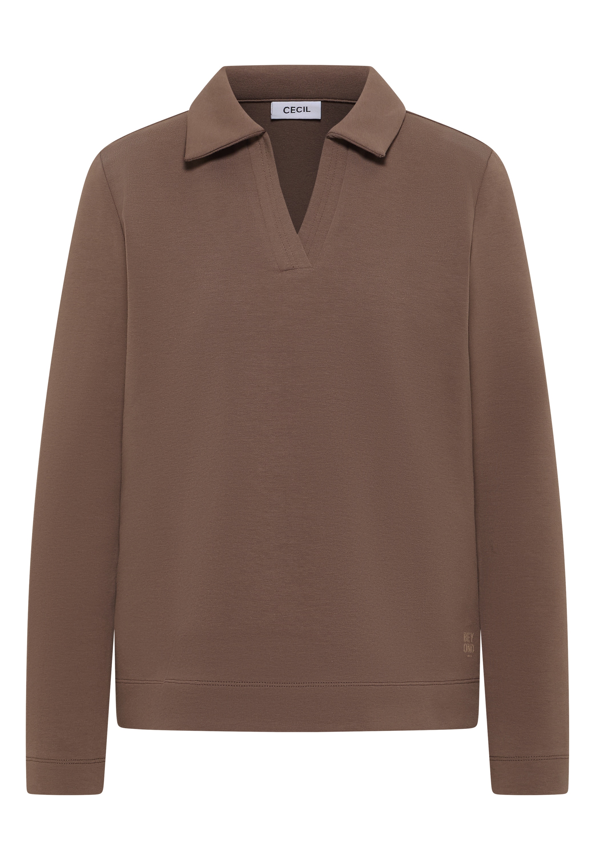 Cecil T-shirt à manches longues mit Polokragen