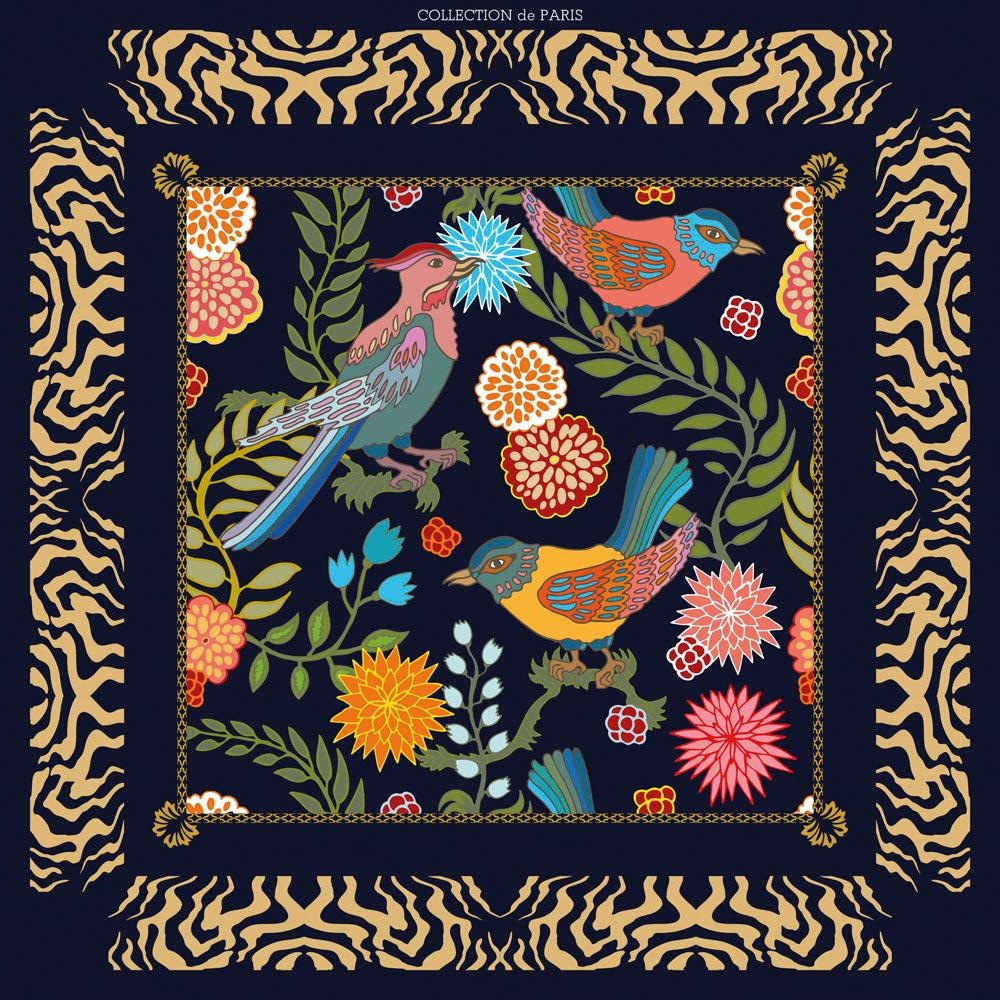 queence Coussin décoratif »Vögel« Kissenhülle ohne Füllung, 1 Stück