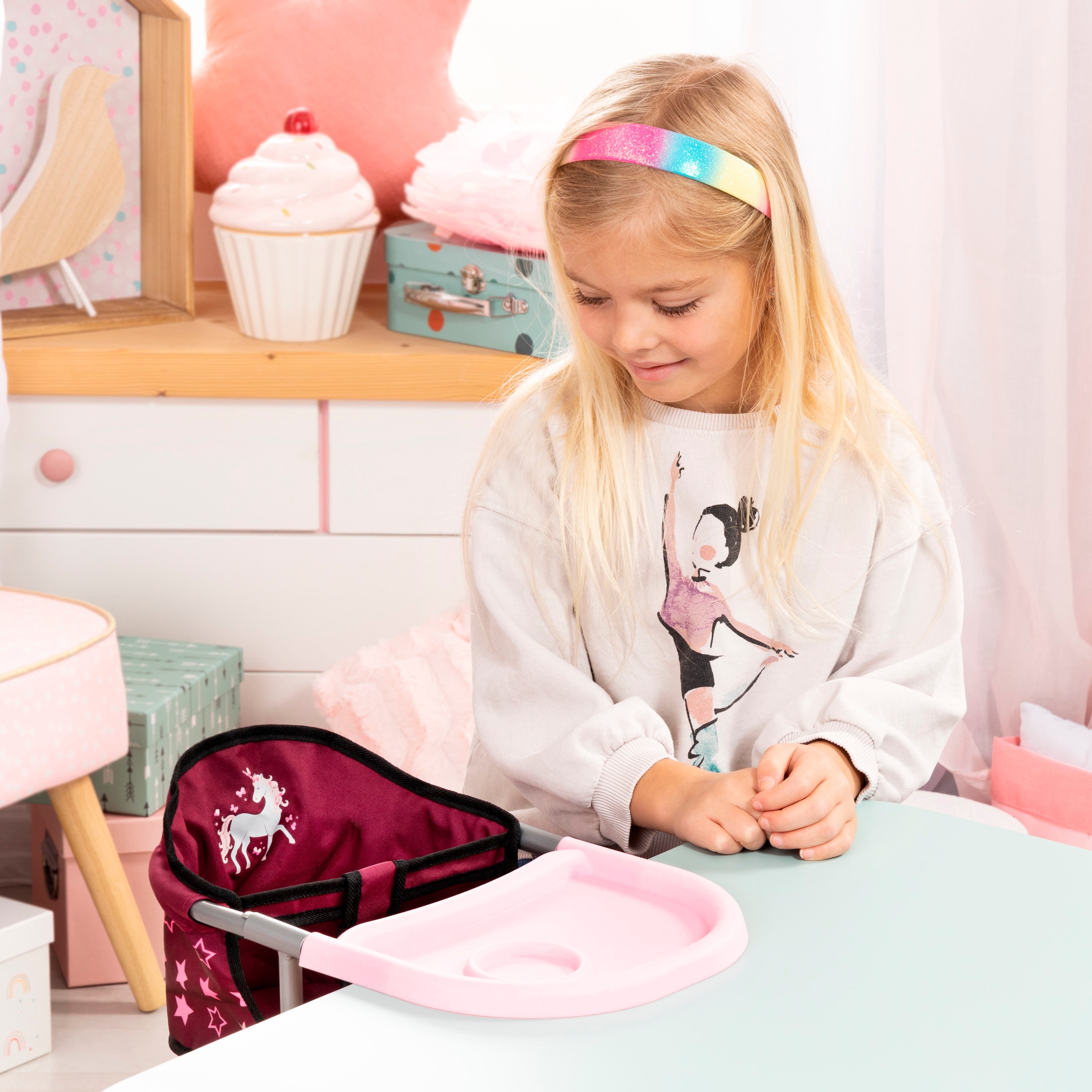 Bayer Meubles de poupées »Puppen-Tischsitz bordeaux«