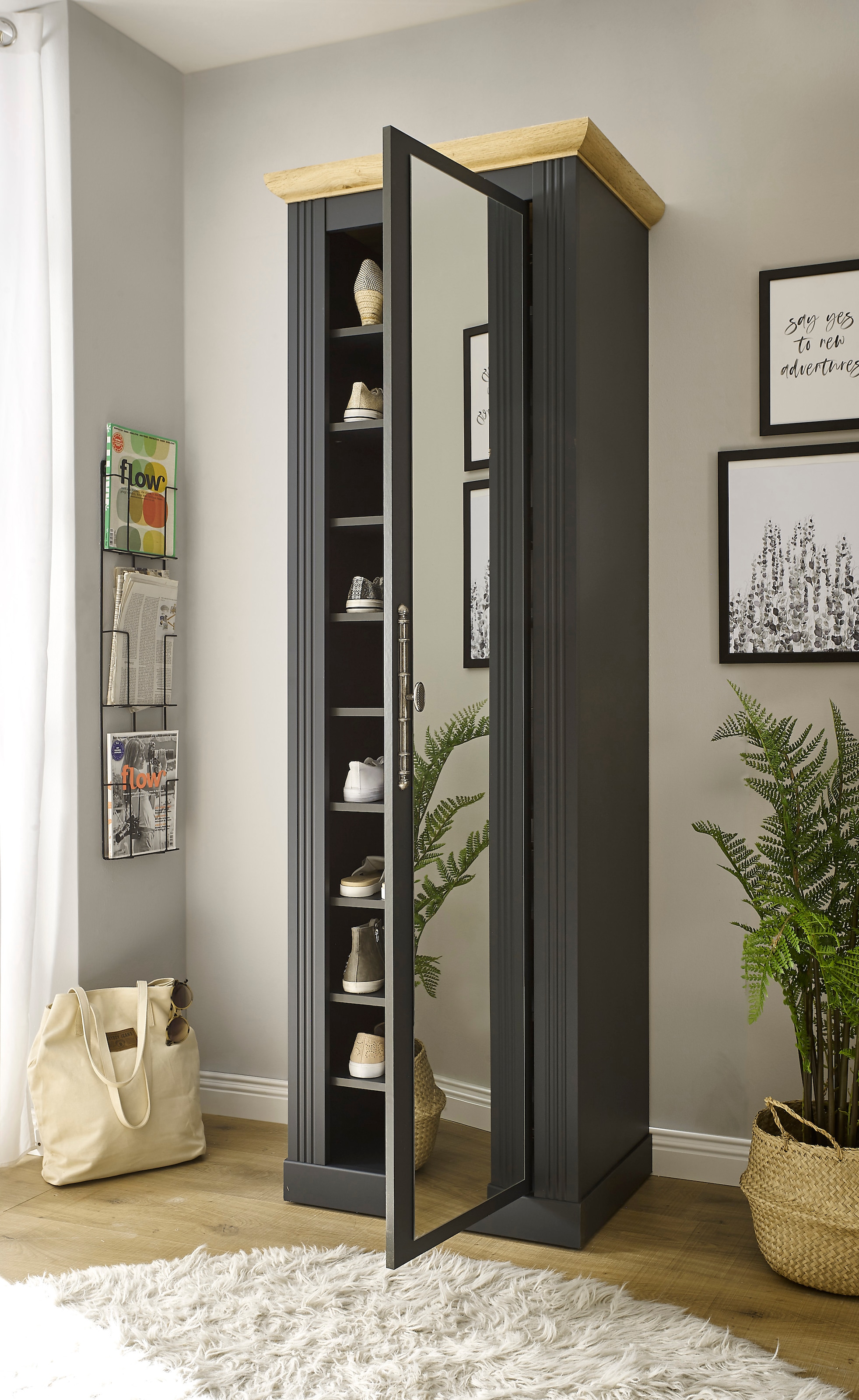 GOODproduct Schuhschrank »WESTMINSTER TOPSELLER!« Höhe ca. 203 cm,  im romantischen Landhausstil