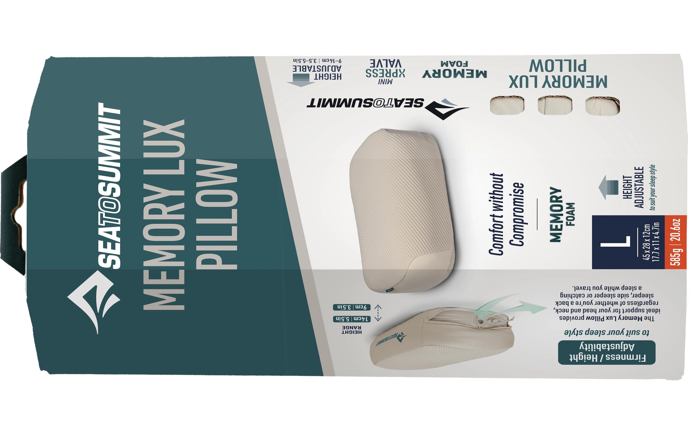 sea to summit Nackenkissen »Memory Lux Pillow Large«