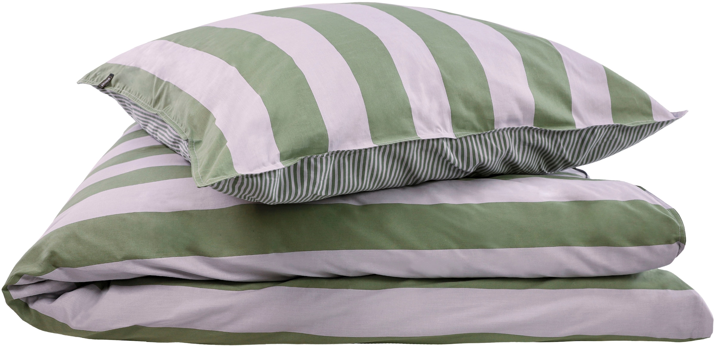 SCHÖNER WOHNEN-Kollektion Wendebettwäsche »Panel« 2 Stk. aus reiner Baumwolle und kleinem Stehsaum