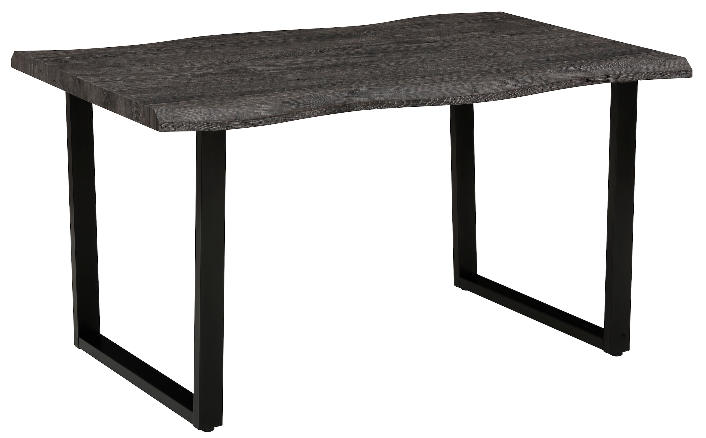 HELA Table de salle à manger »GISELLE Baumkantentisch, Küchentisch, TOPSELLER! OTTOs Choice« Kufengestell Metall, Industrial Design, 140 - 200 cm Breite, 2 Farben