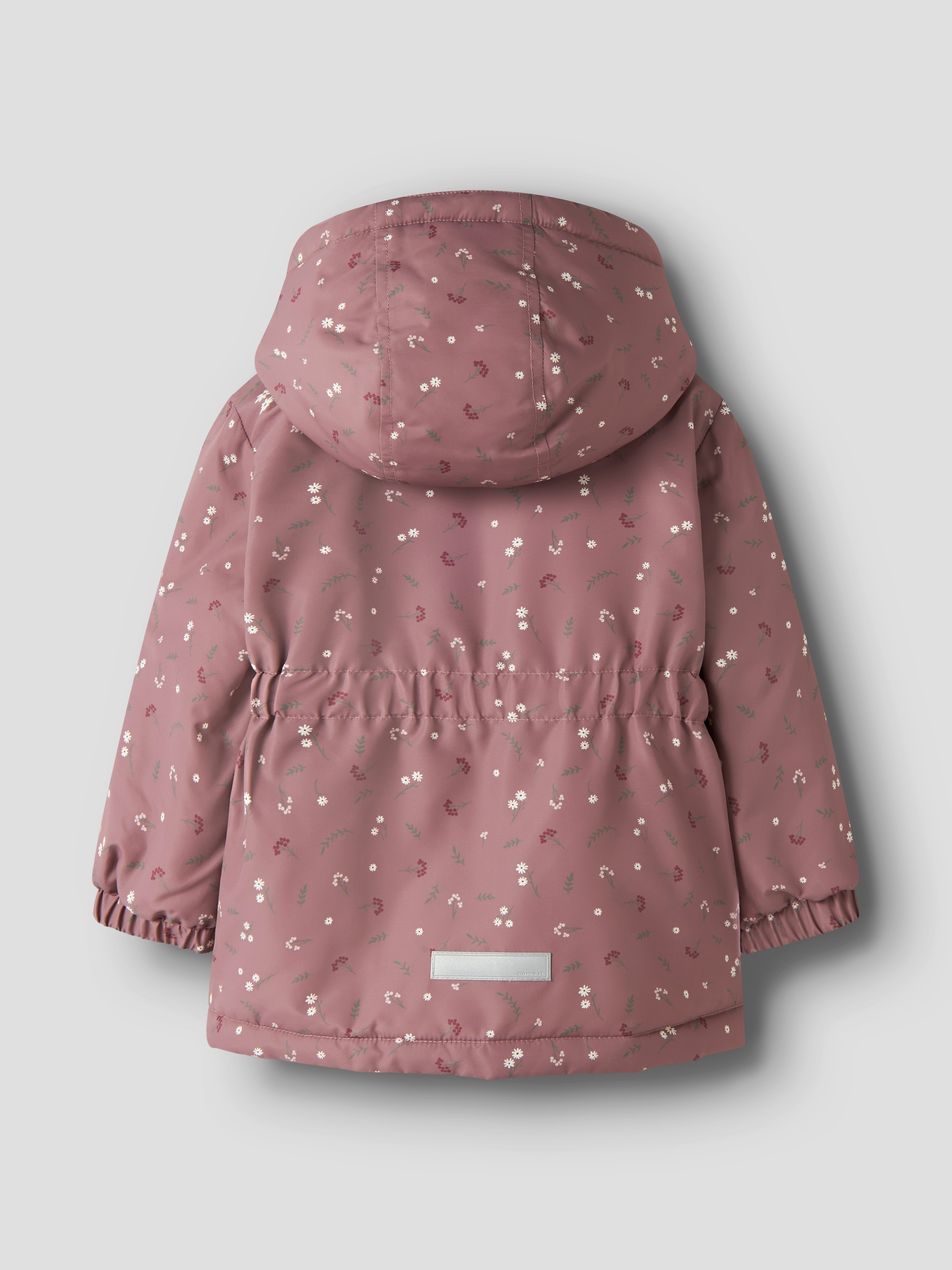 Name It Veste d'extérieur »NMFMAXI JACKET PA AOP NOOS« avec capuche Fibre synthétique, déperlant, détail réfléchissant