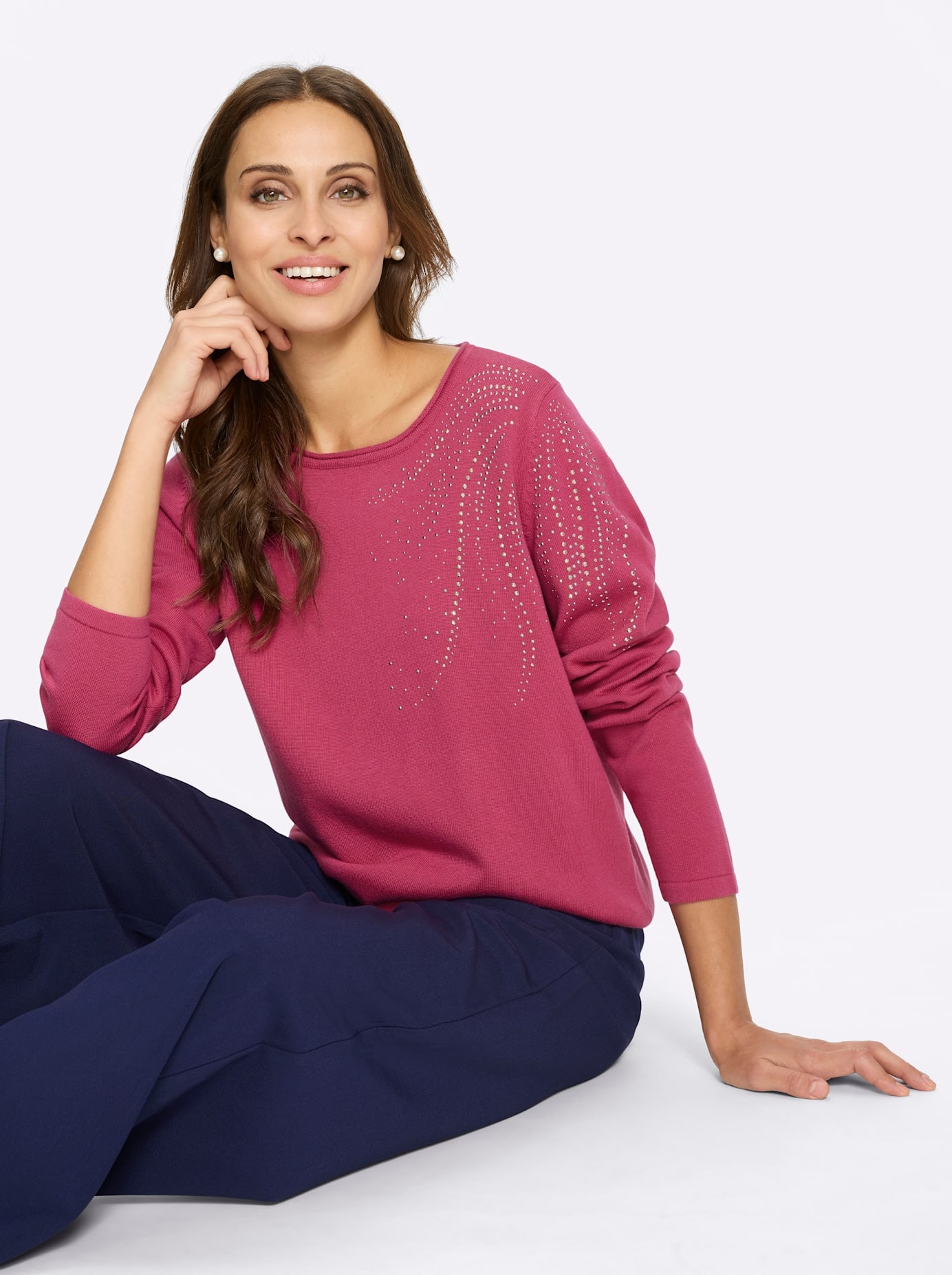 Lady Pull à col rond »Rundhals-Pullover«