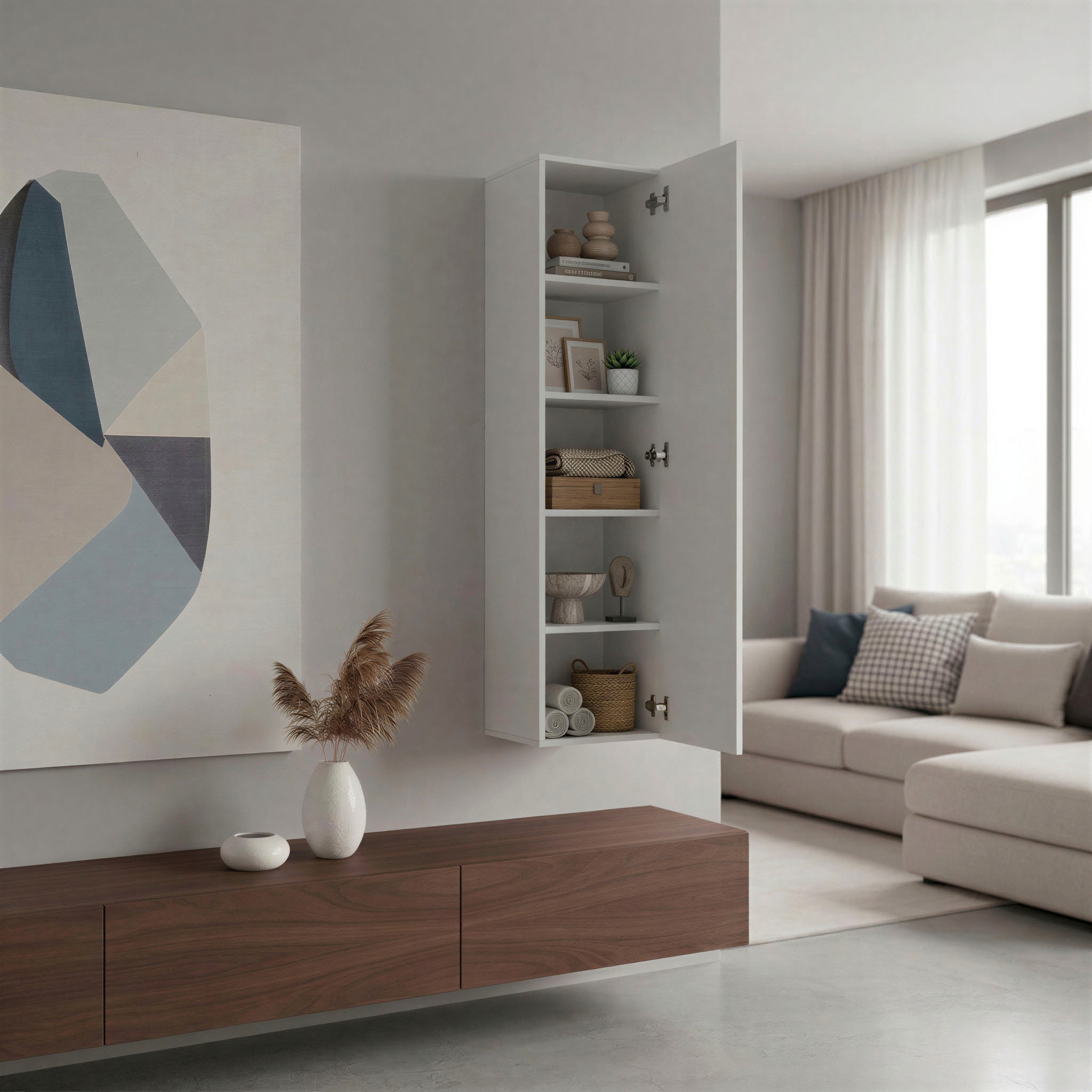 borchardt Möbel Armoire suspendue »Toledo, Höhe 140cm, Tür links oder rechts montierbar« Hauteur 140 cm
