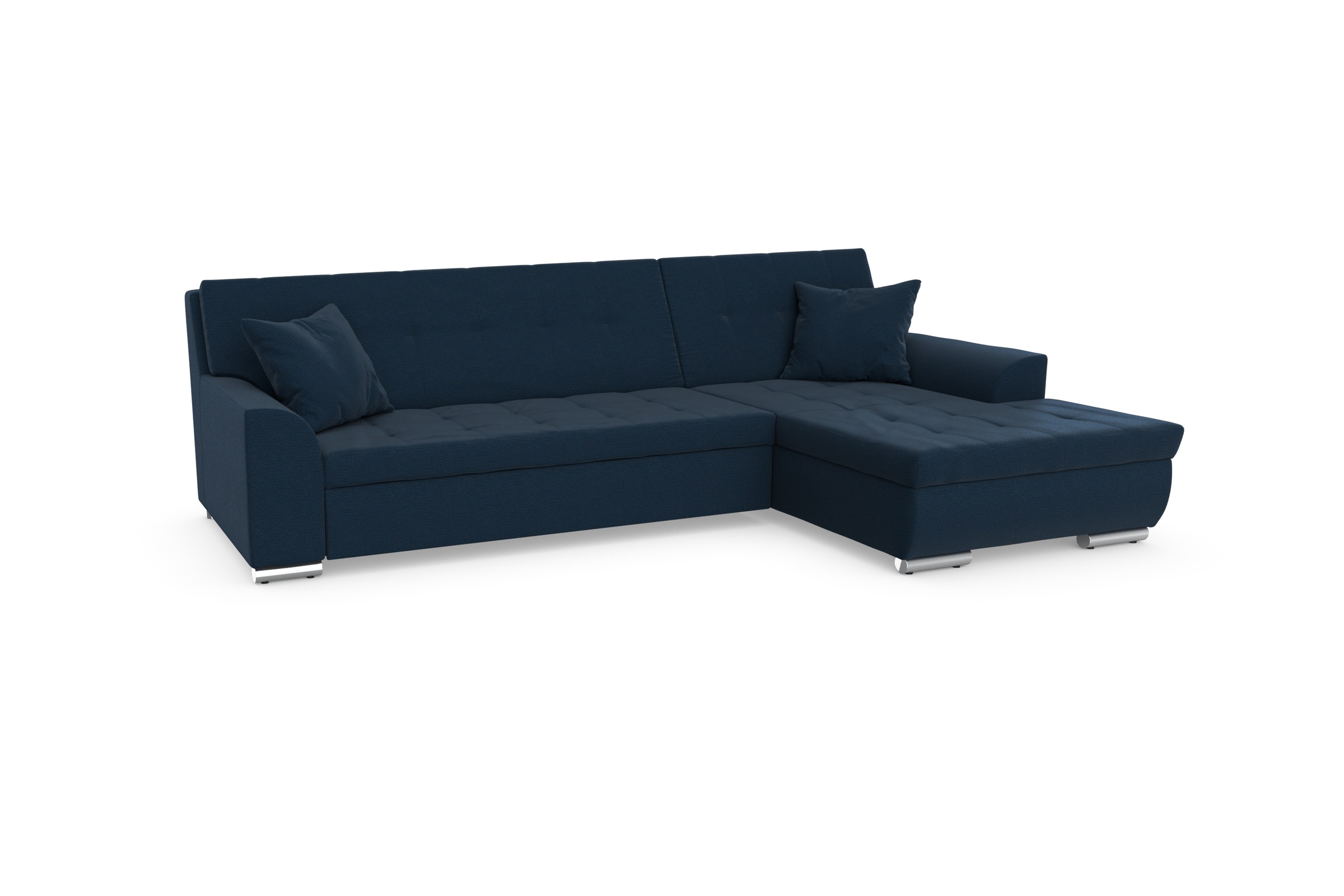DOMO collection Ecksofa »TREVISO viele Bezüge, auch in Cord, L-Form, 267x178 cm« wahlw. mit Bettfunktion, inkl. Zierkissen, Unser Dauertiefpreis