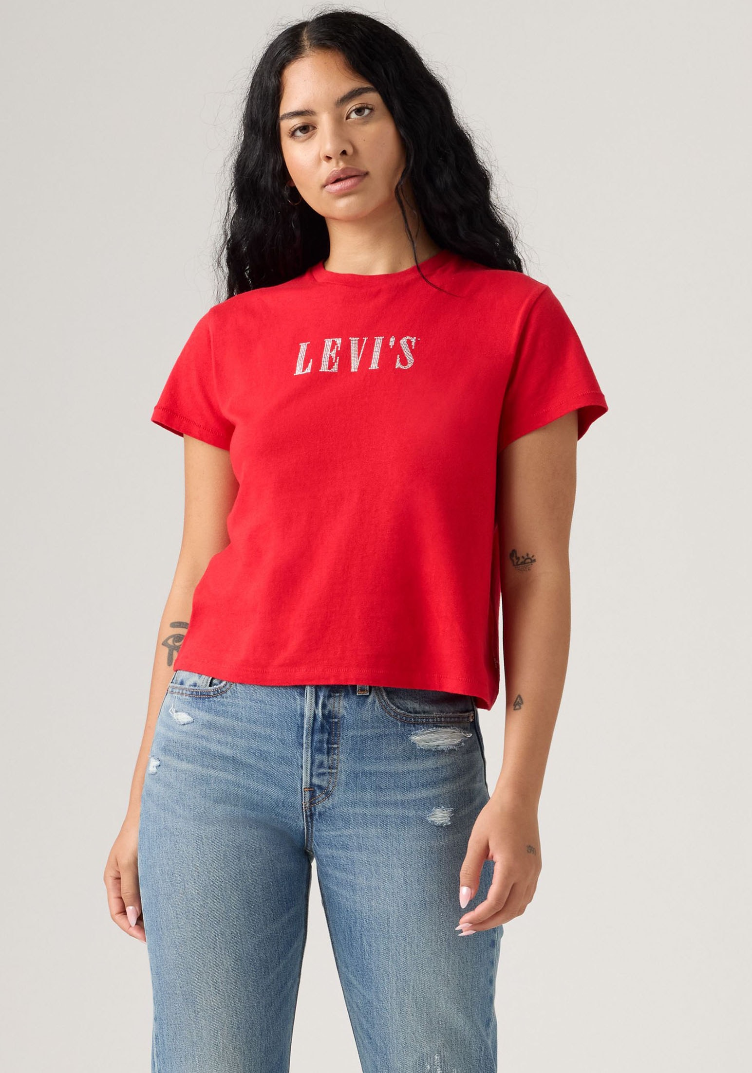 Levi's® T-Shirt »GRAPHIC CLASSIC T« Glitzerne Applikation
