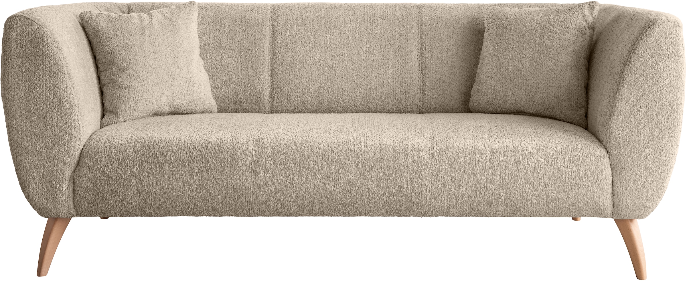 Home affaire Canapé d'angle »Lazio modern und bequem, schmale Armlehnen, tolle Detailverarbeitung« zwei verschiedene Fussfarben wählbar