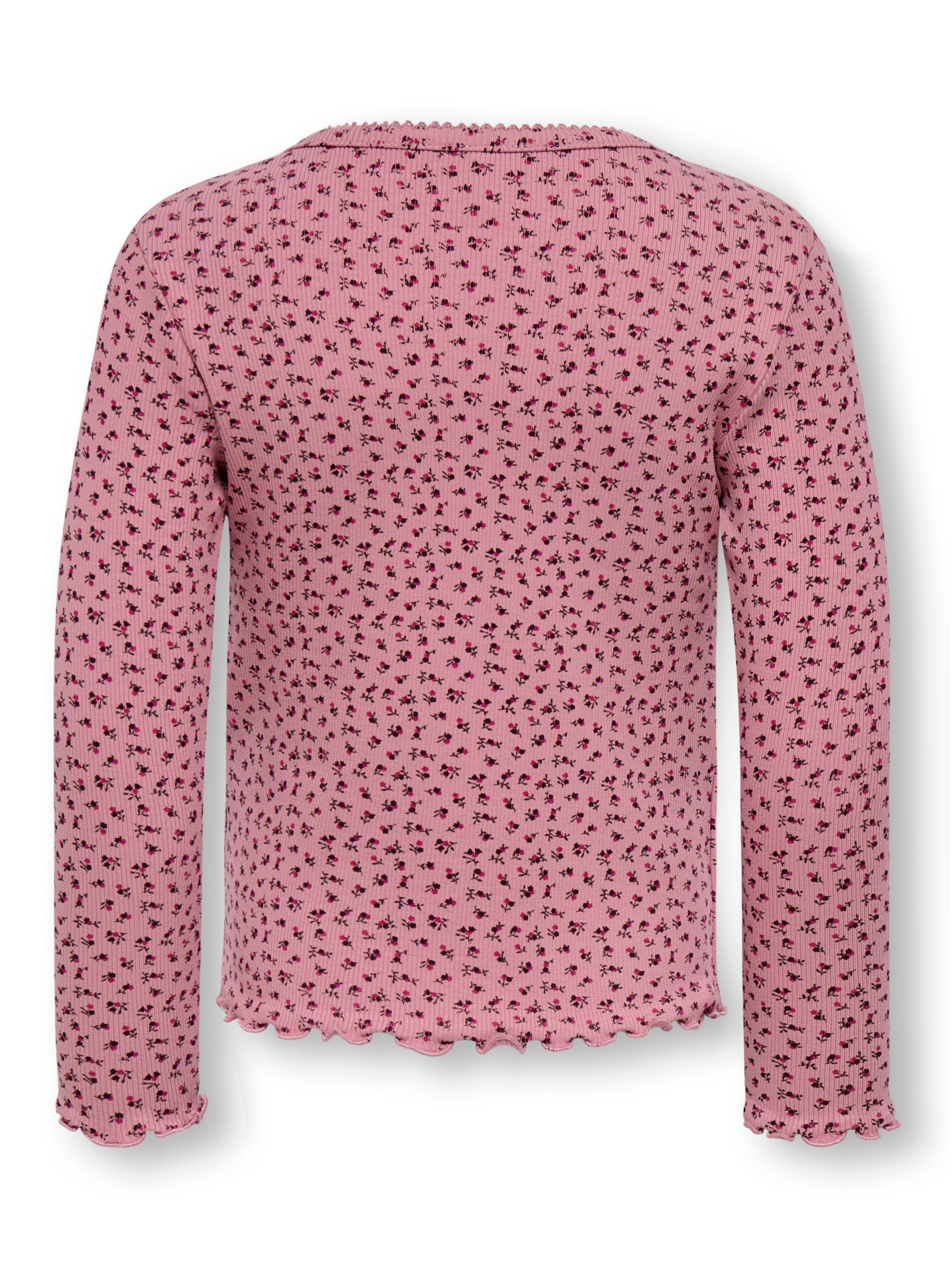 KIDS ONLY T-shirt à manches longues »KMGTRINNY AOP LS O-NCK TOP JRS NOOS« mélange de coton, ajusté