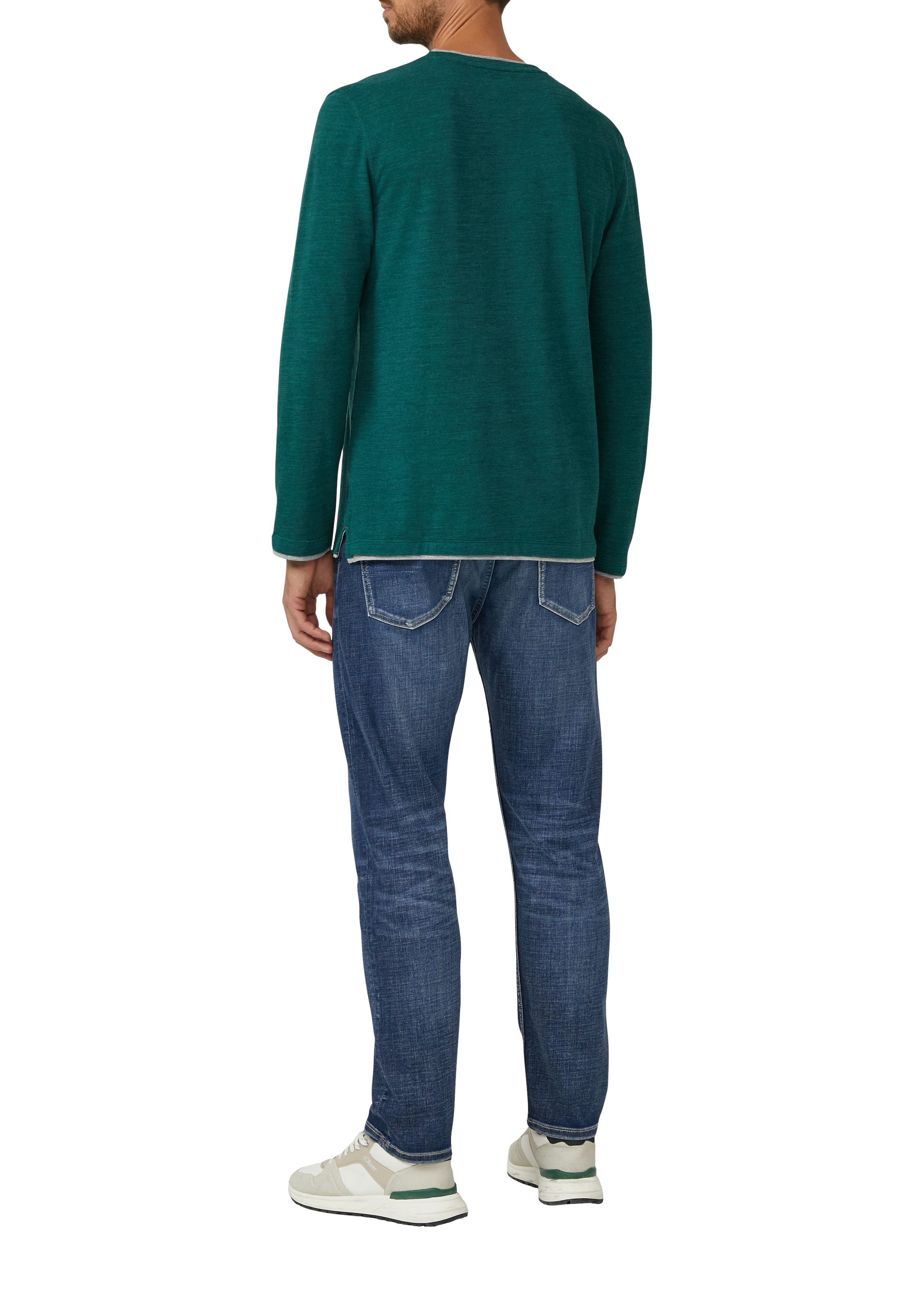 s.Oliver T-shirt Henleys mit Kontrast-Details