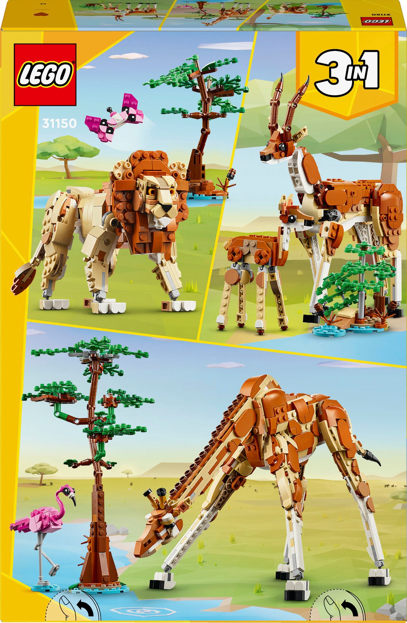 LEGO® Pions de construction »Tiersafari (31150), LEGO Creator 3in1« Made in Europe