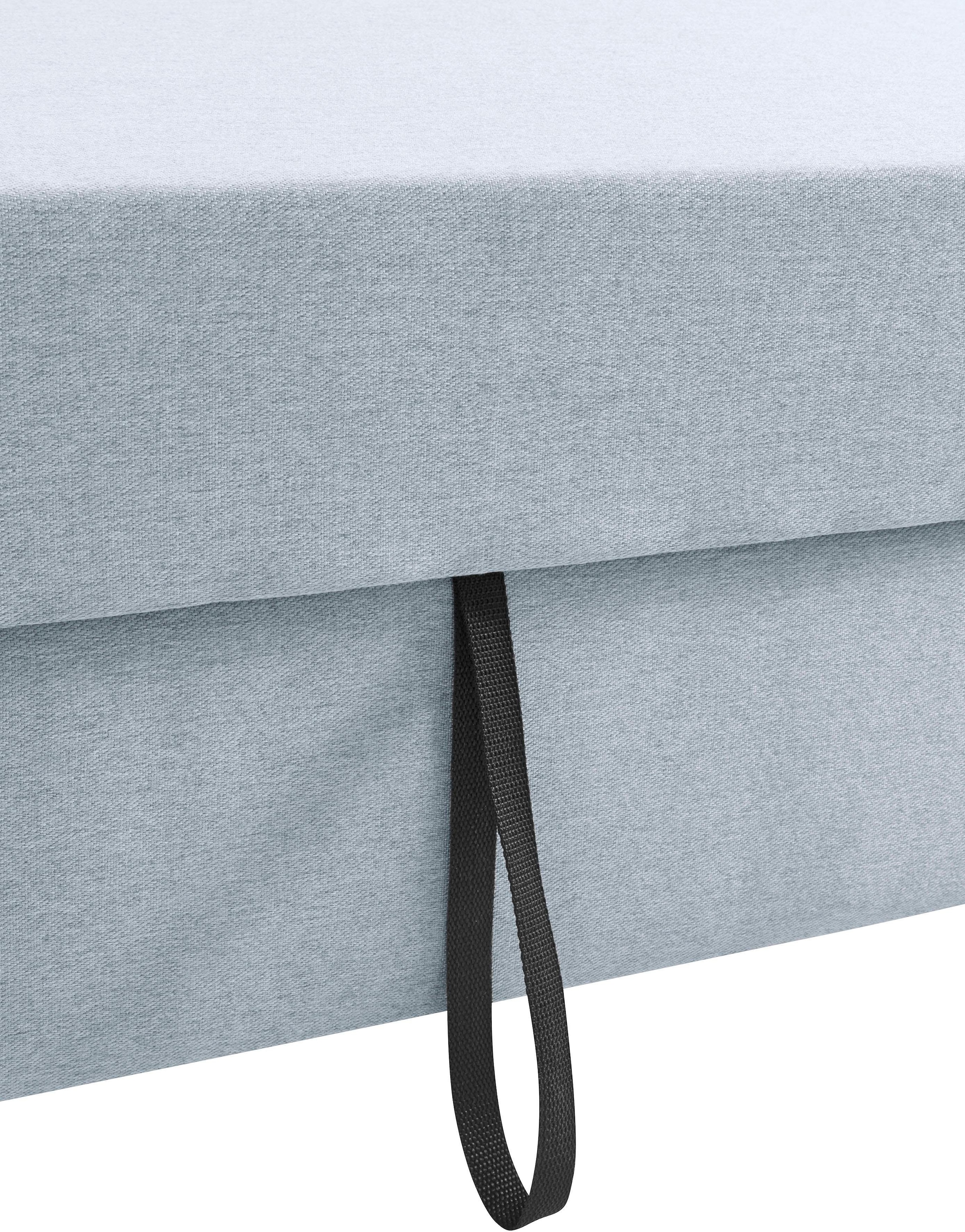 DOMO collection Ecksofa »Incanto kubische Formensprache, komfortabel, flache Armlehnen, L-Form« wahlweise mit Bettfunktion