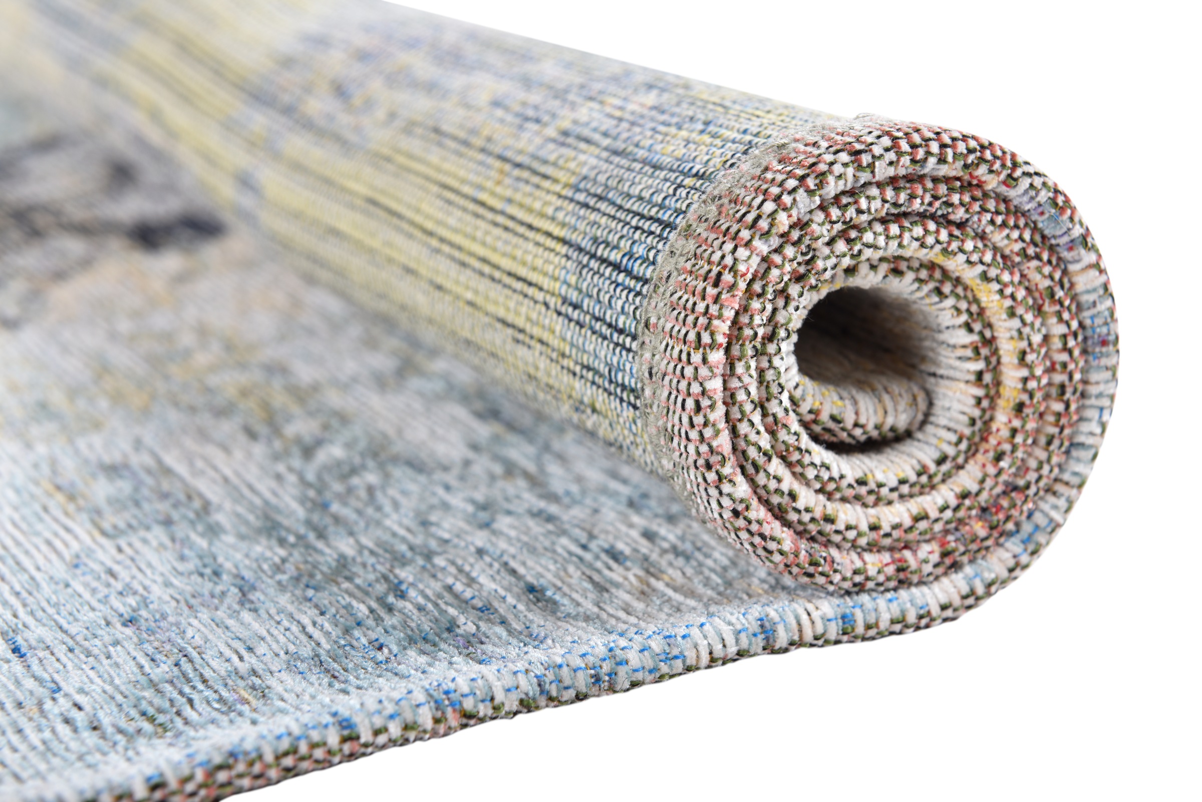 Gino Falcone Tapis »Cosima-108« Rectangulaire 3 mm Höhe tapis jacquard à armure toile, avec fil chenille, design floral moderne