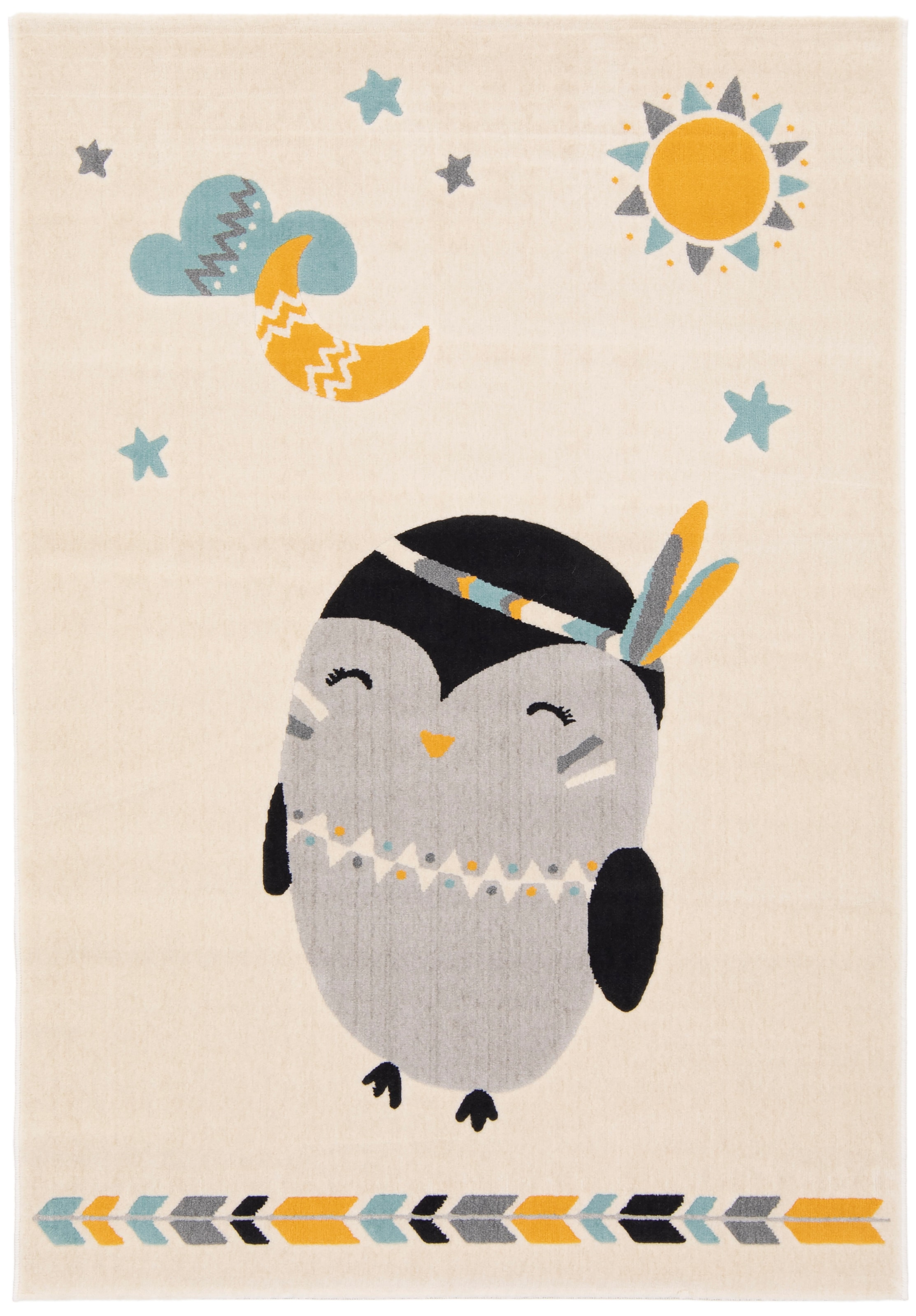 Primaflor-Ideen in Textil Tapis pour enfants »COCOON - Wunderwelt« Rectangulaire 6 mm Höhe Poils ras, motif pingouin