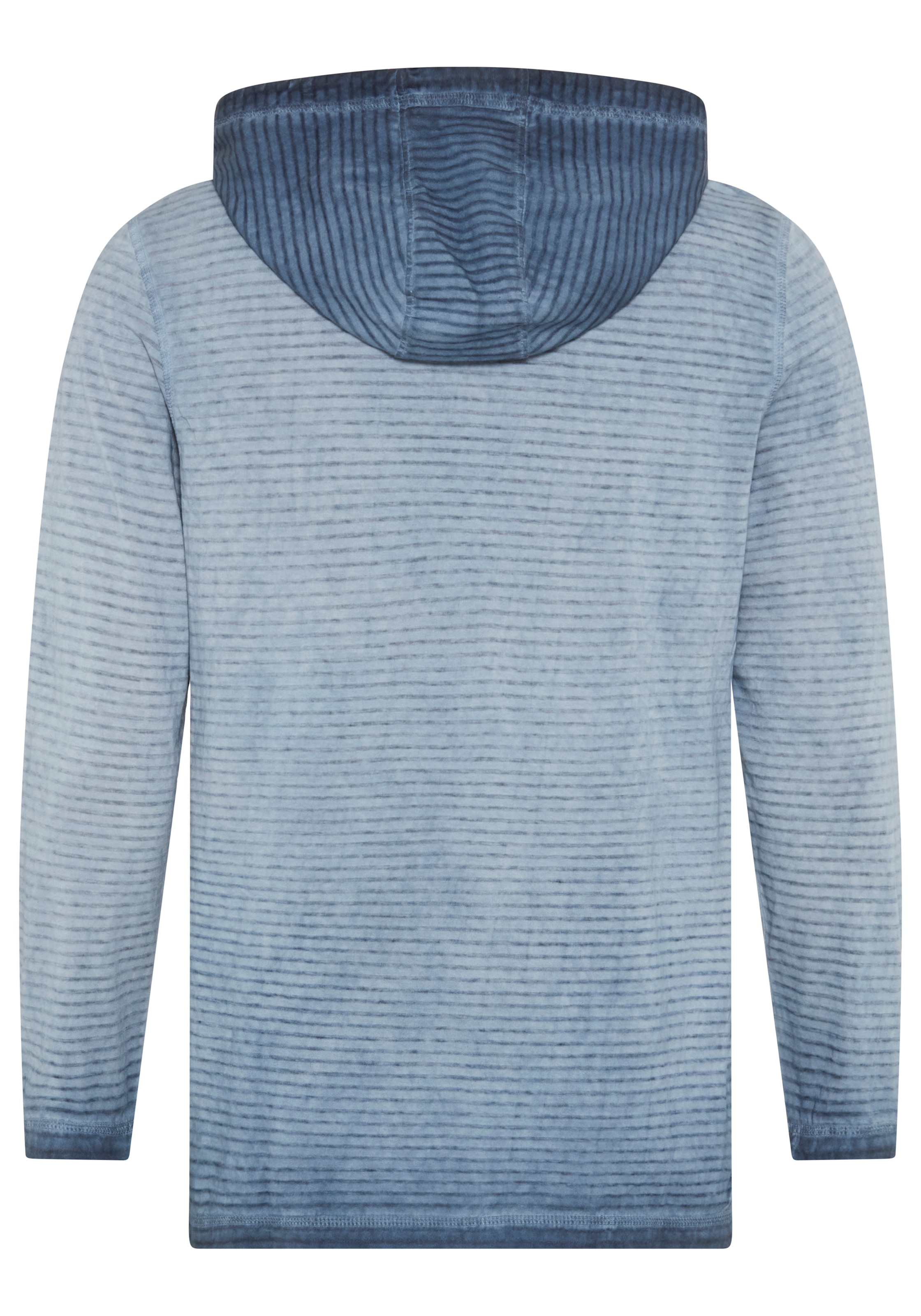 KangaROOS T-shirt à manches longues schmale Passform, Langarm, mit Kapuze, aus Single Jersey