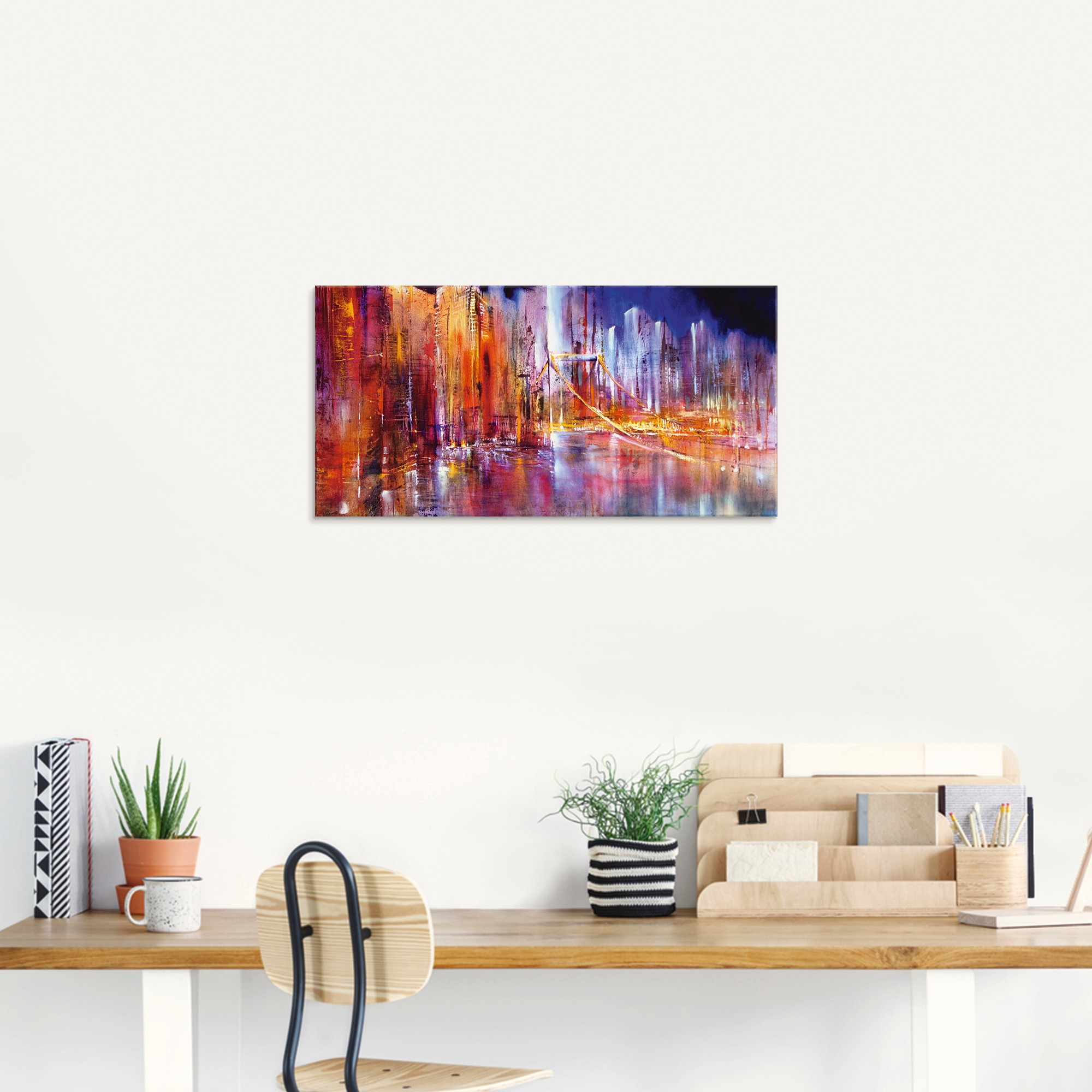 Artland Tableau en verre »Stadtansicht II« 1 cuis tlg. in verschiedenen Grössen