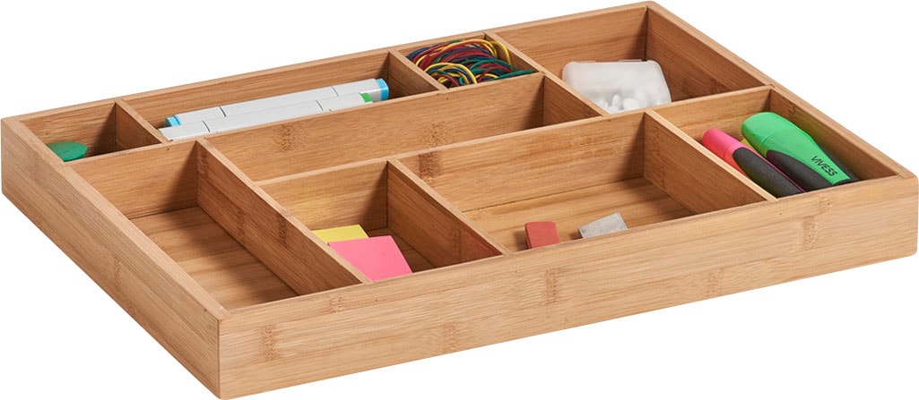Zeller Present Insert pour tiroir »Bamboo« 1 cuis tlg. 9 Fächer für genügend Platz
